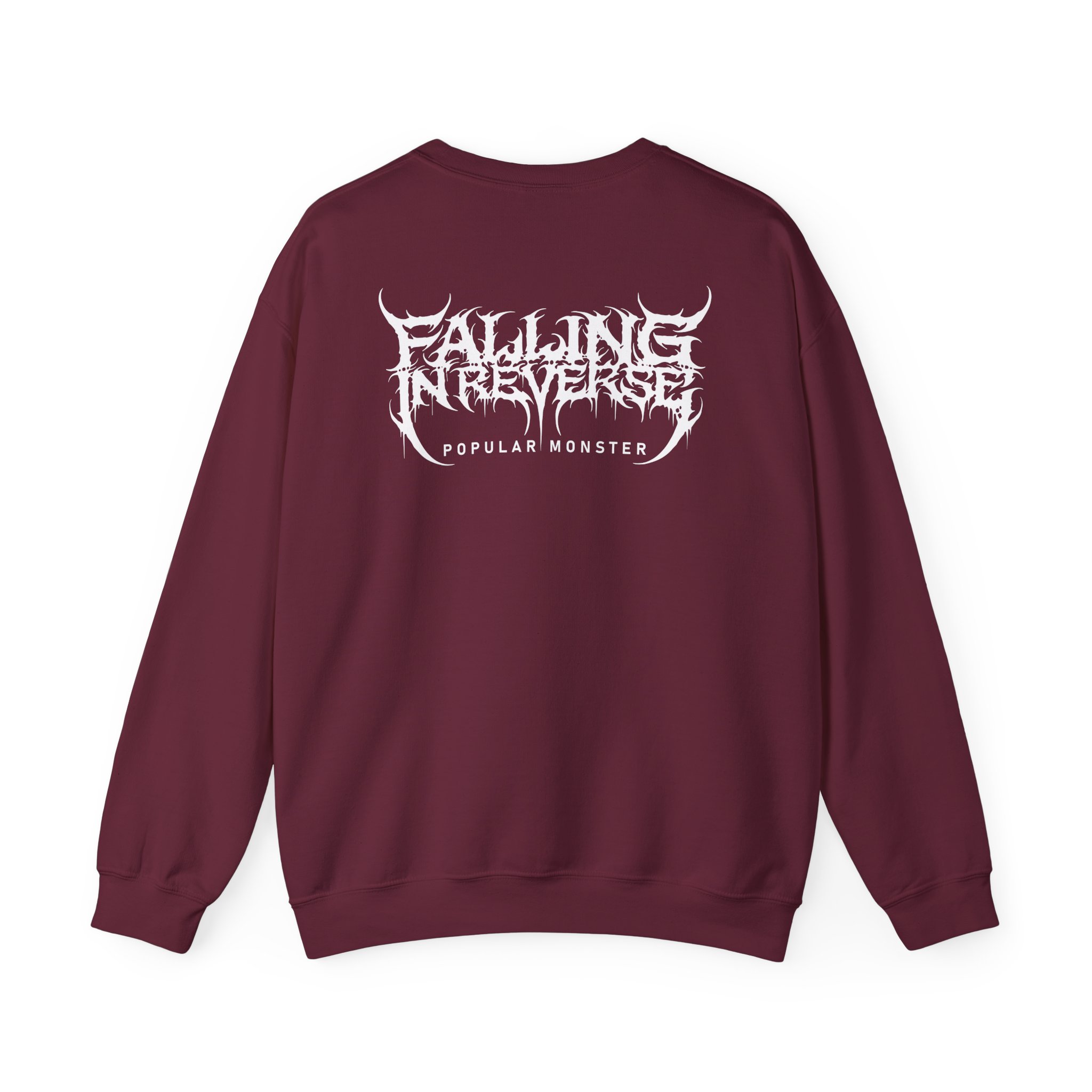 Falling in Reverse Popular Monster Cover and Back Logo Unisex Heavy Blendâ„¢ Crewneck Sweatshirt