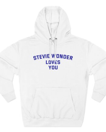 Stevie Wonder Loves You Three-Panel Fleece Hoodie