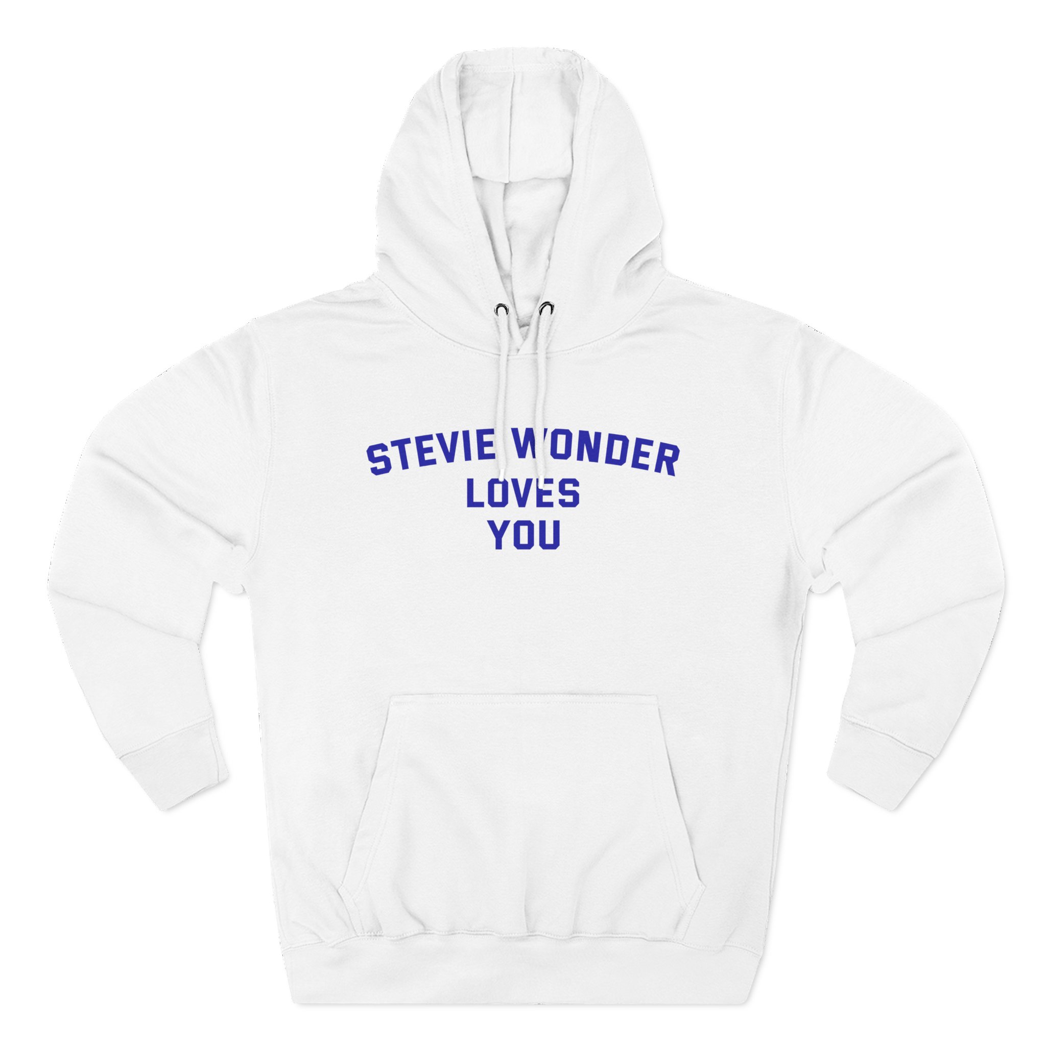 Stevie Wonder Loves You Three-Panel Fleece Hoodie