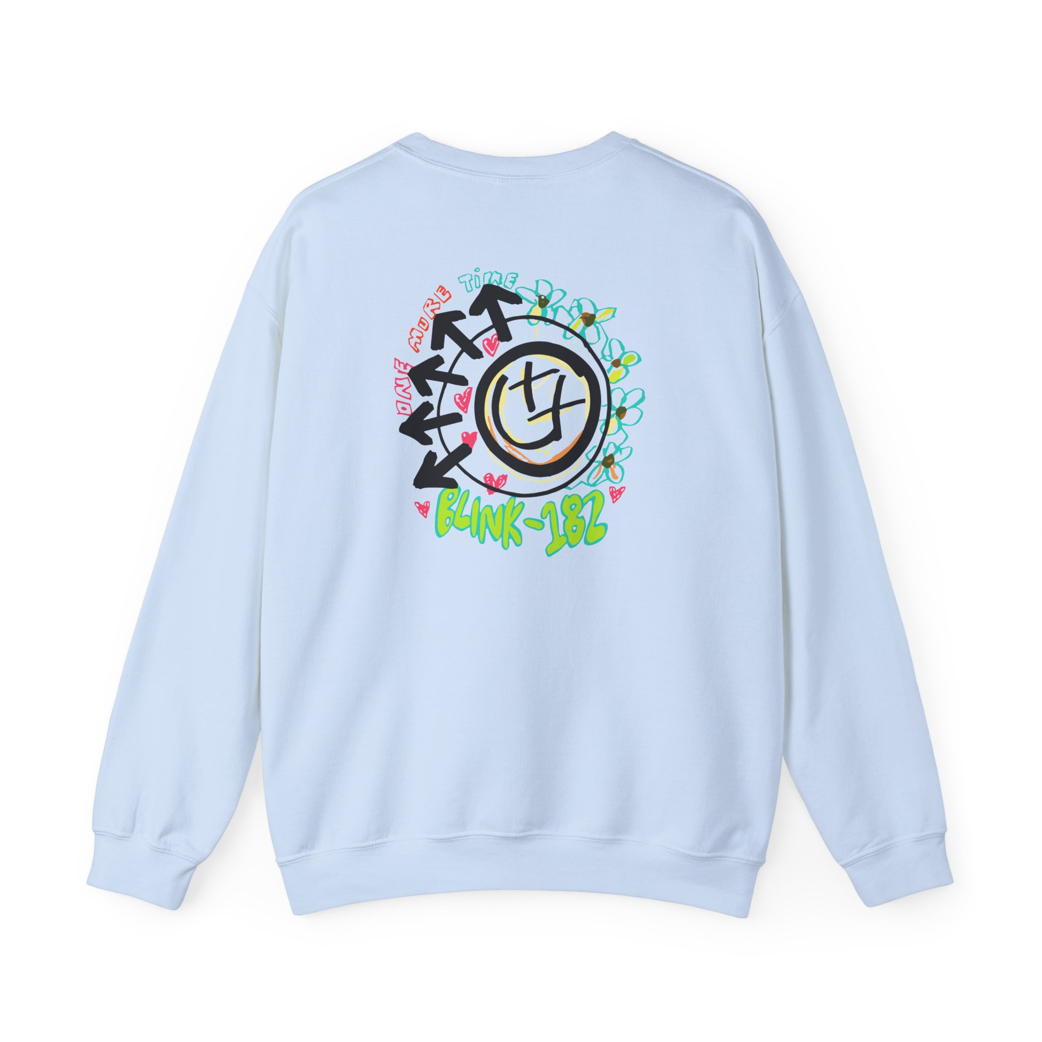 Blink 182 One More Time Smiley Sketch Unisex Heavy Blendâ„¢ Crewneck Sweatshirt