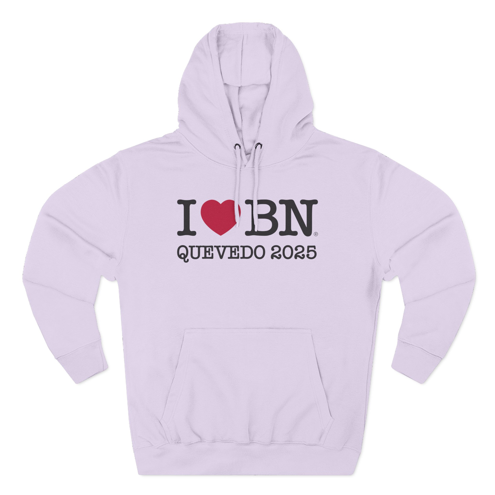 Quevedo I Love Bn Three-Panel Fleece Hoodie