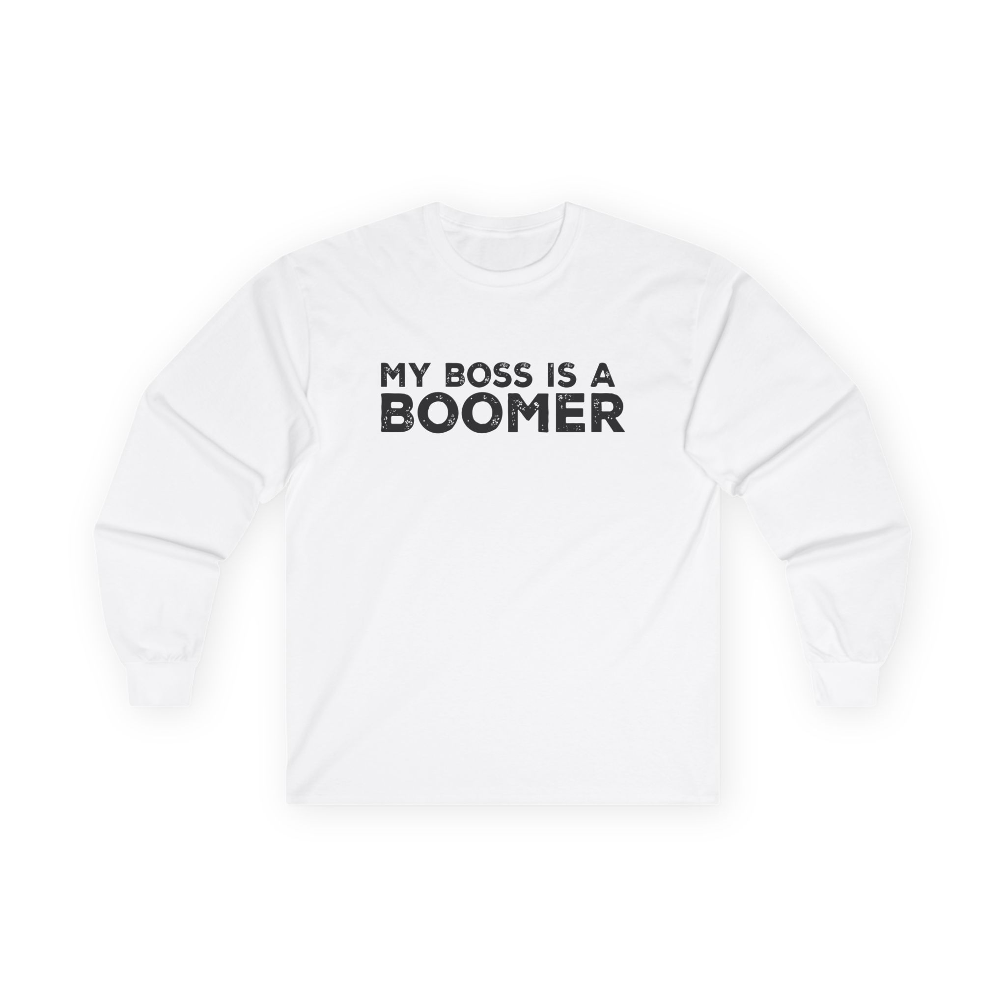 Kat Timpf My Boss is a Boomer Unisex Ultra Cotton Long Sleeve Tee