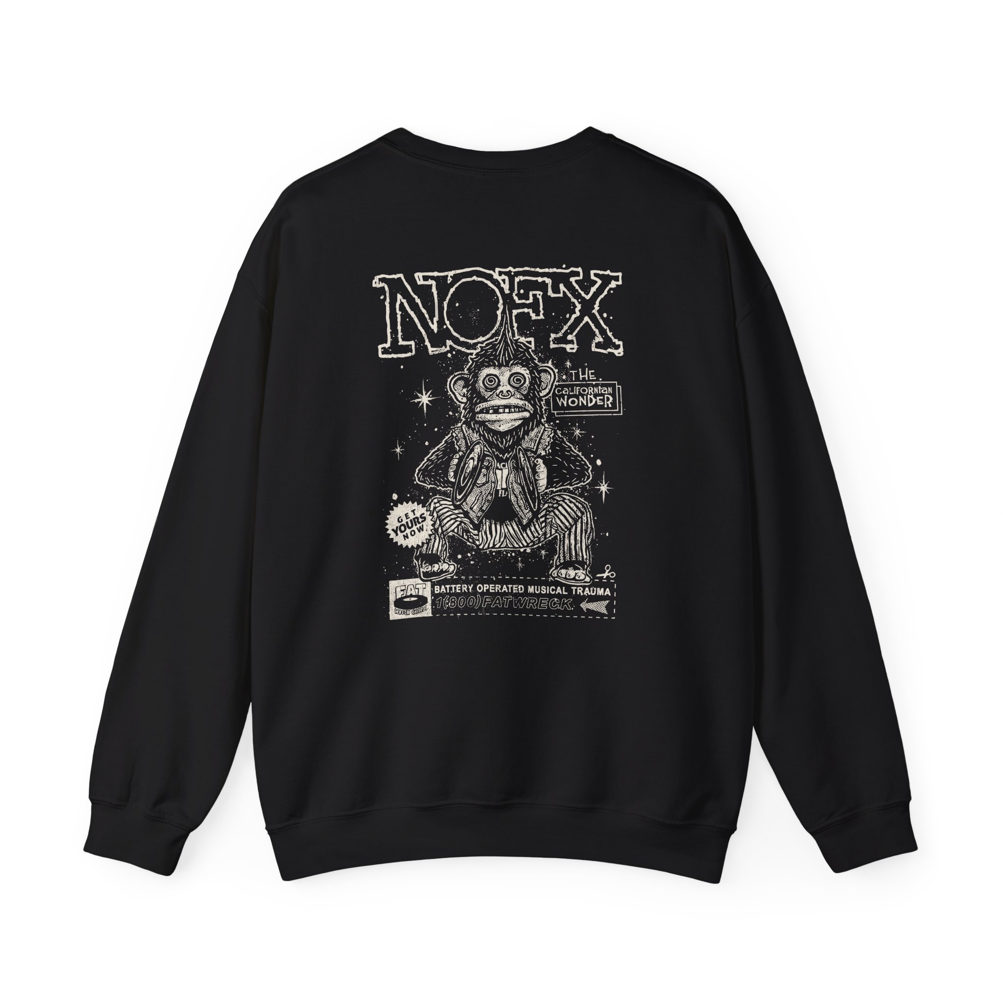 Nofx Chimp Unisex Heavy Blendâ„¢ Crewneck Sweatshirt
