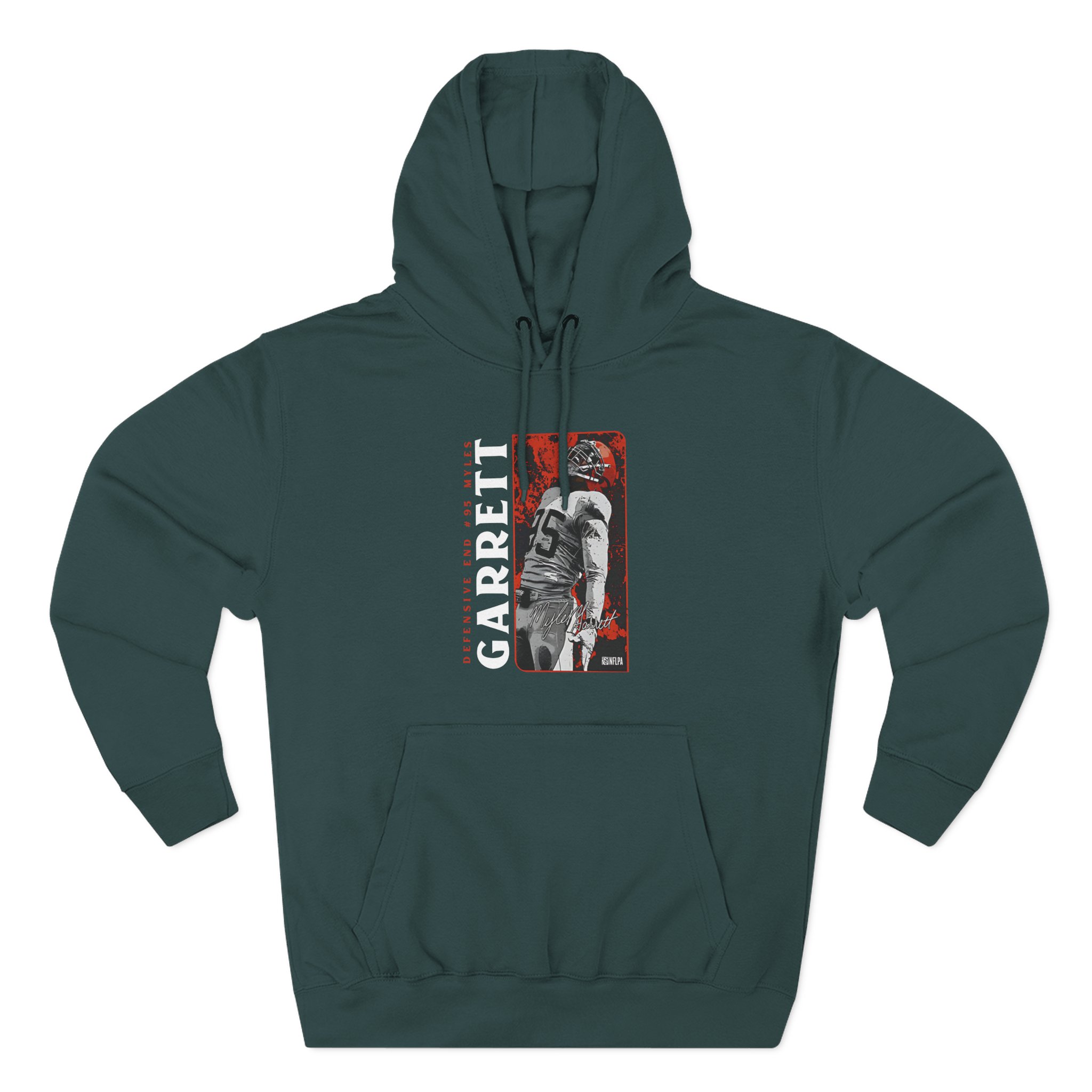 Myles Garrett Three-Panel Fleece Hoodie