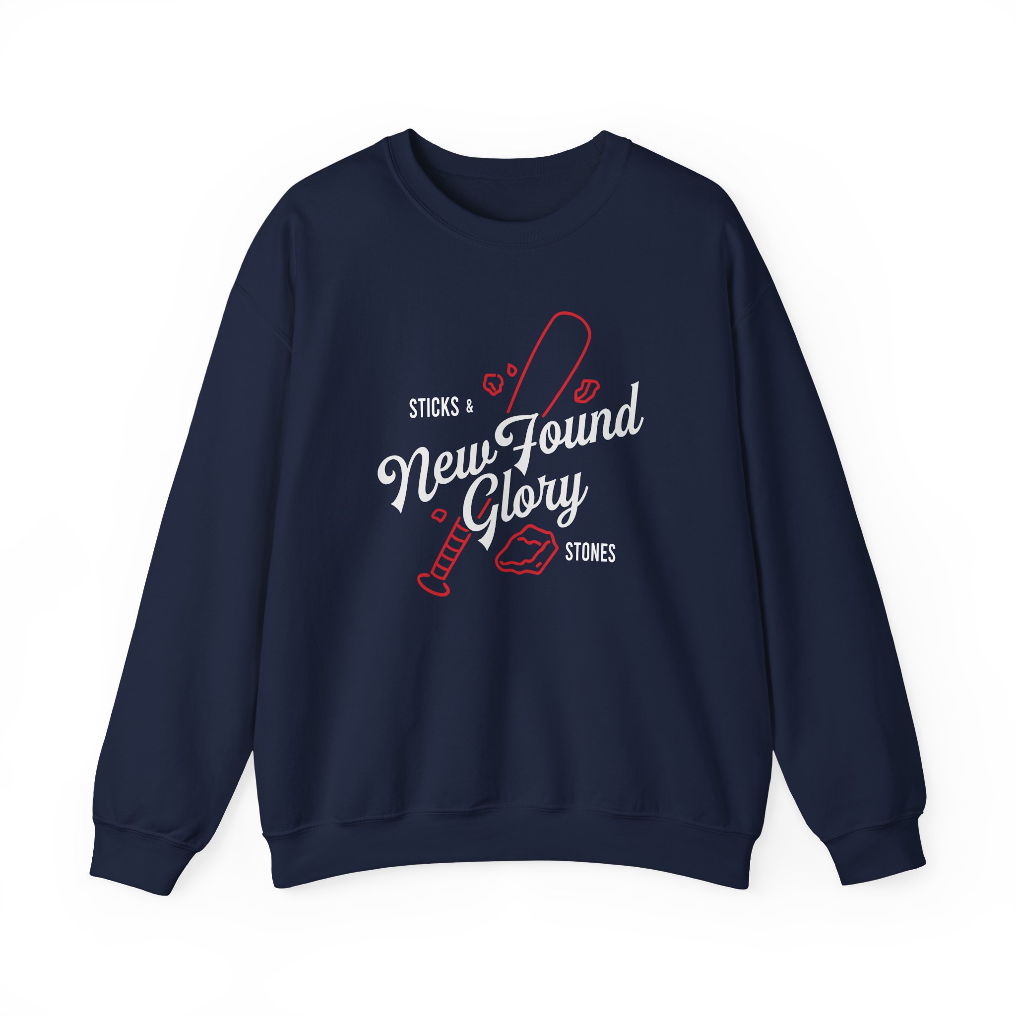 New Found Glory Sticks and Stones Baseball Unisex Heavy Blendâ„¢ Crewneck Sweatshirt