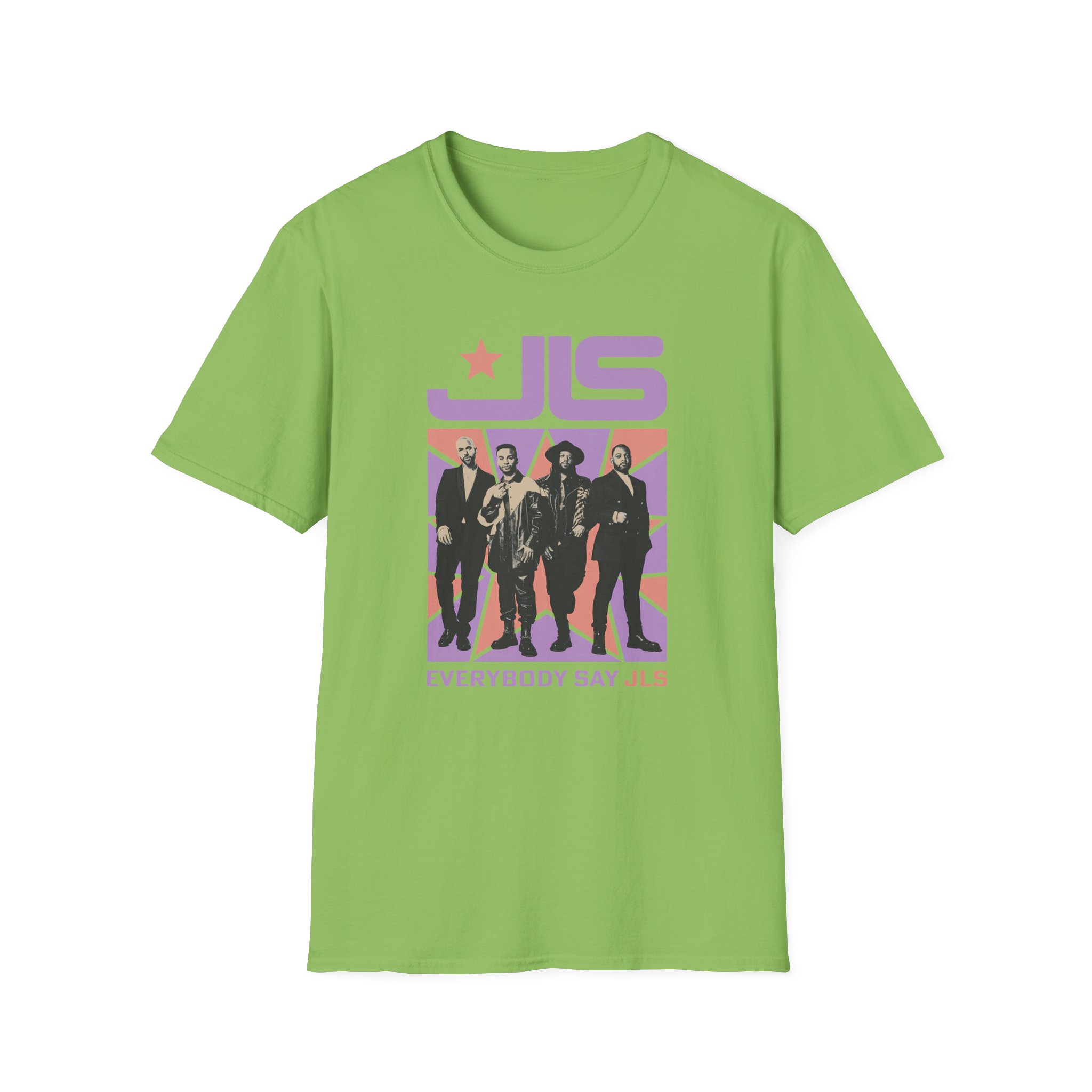 JLS, Everybody Say JLS Photo Star Unisex Softstyle T-Shirt