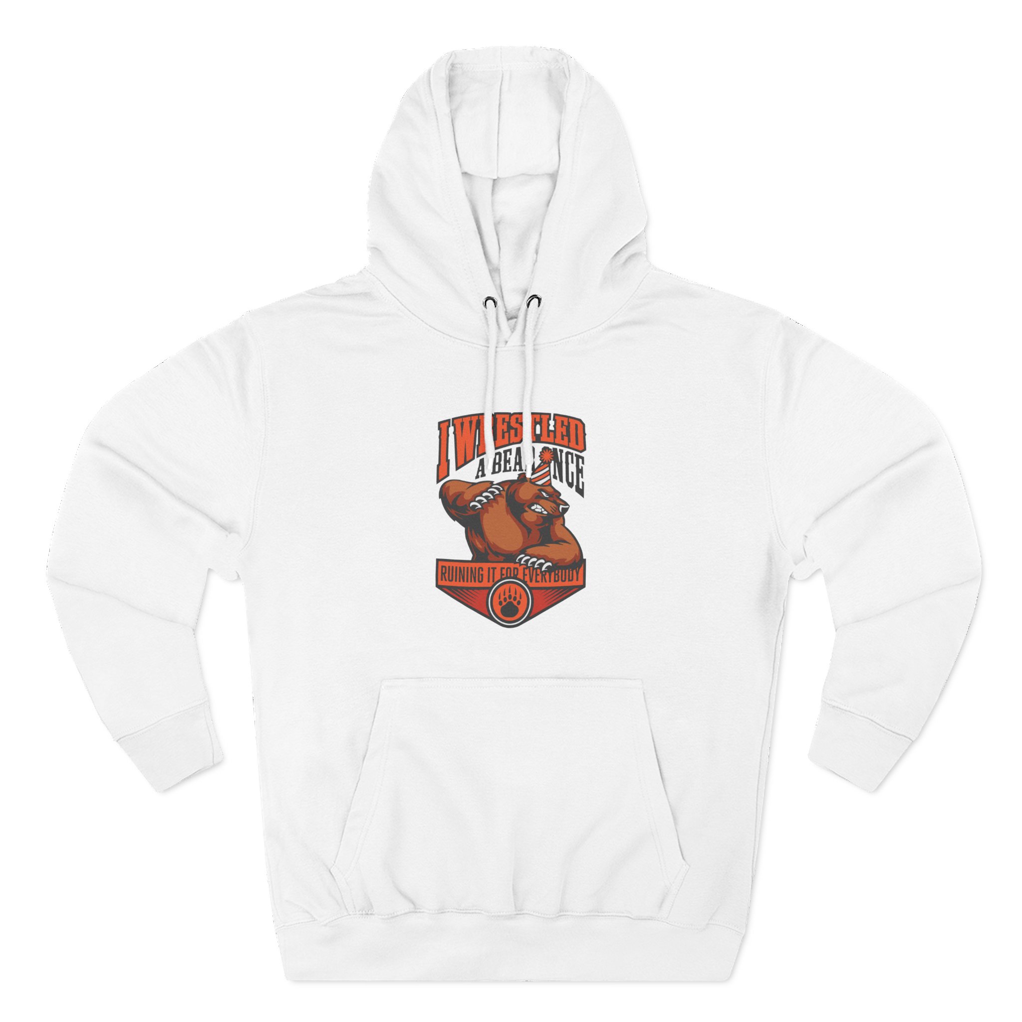 Iwrestledabearonce Three-Panel Fleece Hoodie