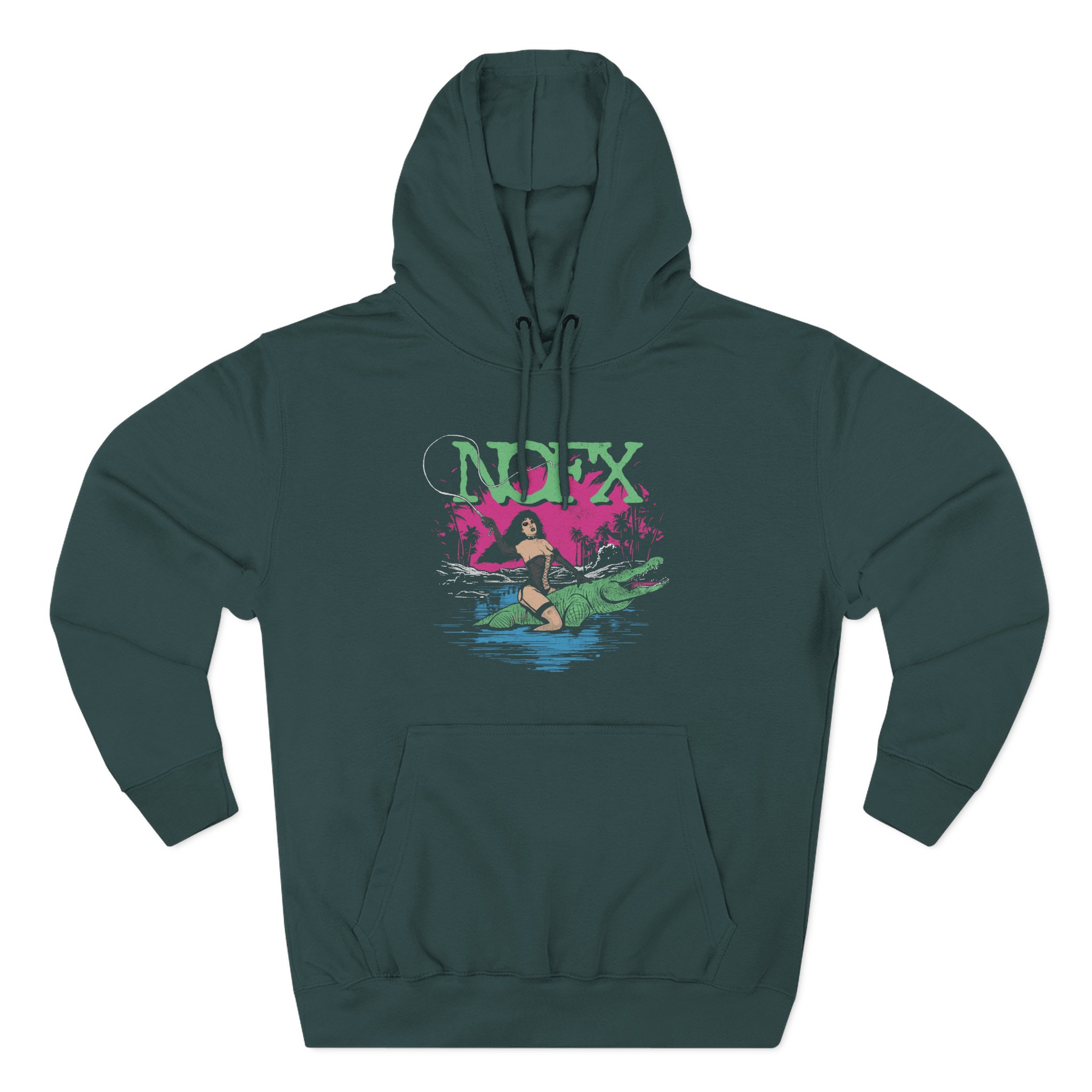 Nofx Gator Three-Panel Fleece Hoodie