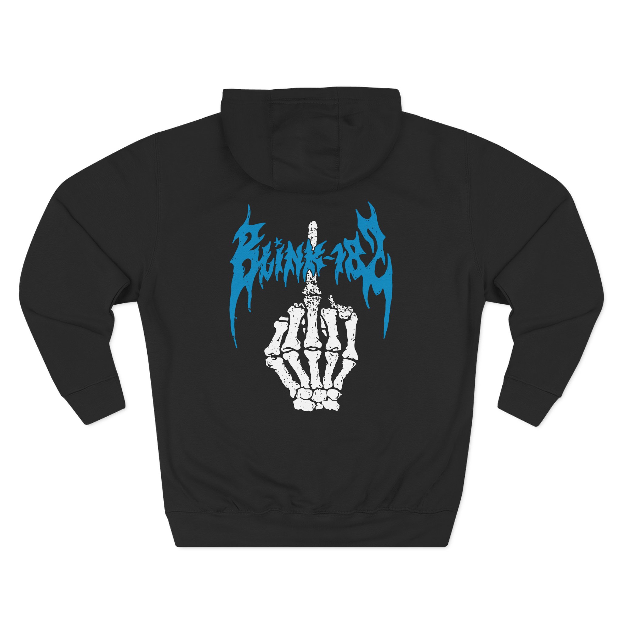 Blink 182 Middle Finger Three-Panel Fleece Hoodie
