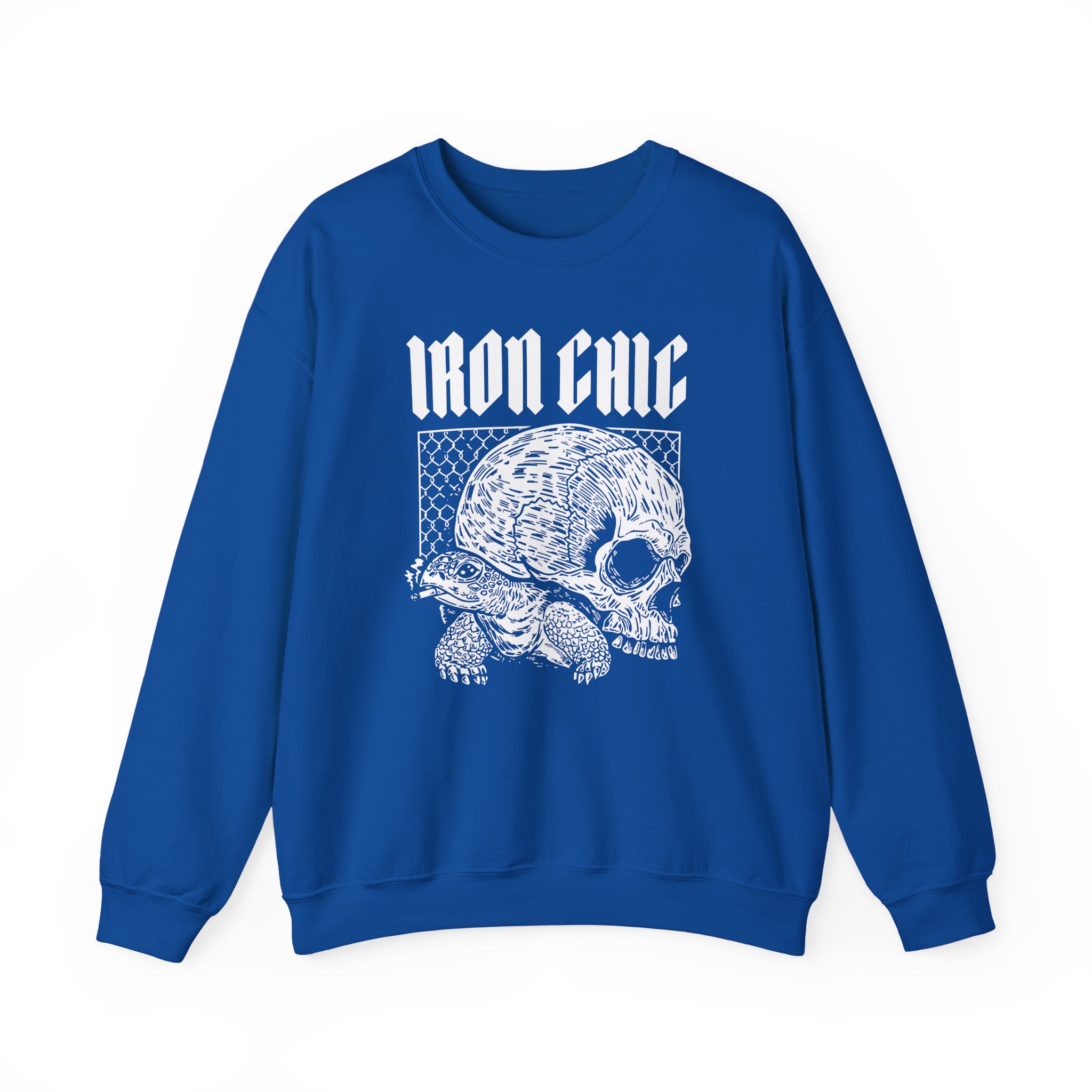 Iron Chic Turtle Unisex Heavy Blend Crewneck Sweatshirt