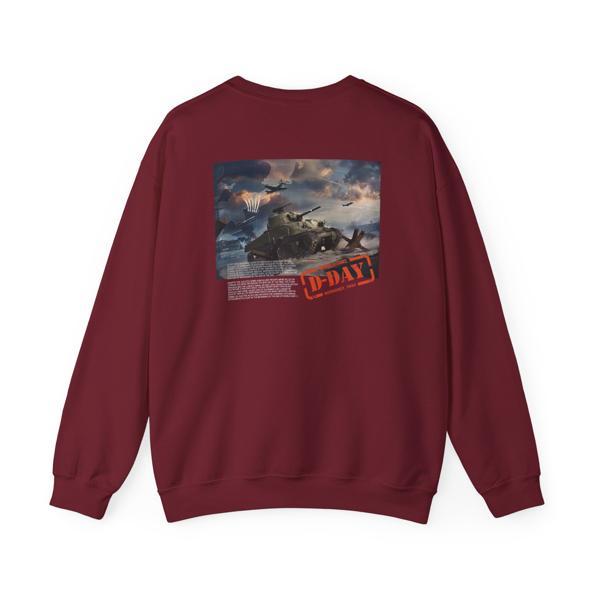 World of Tank Wot D-day Unisex Heavy Blendâ„¢ Crewneck Sweatshirt