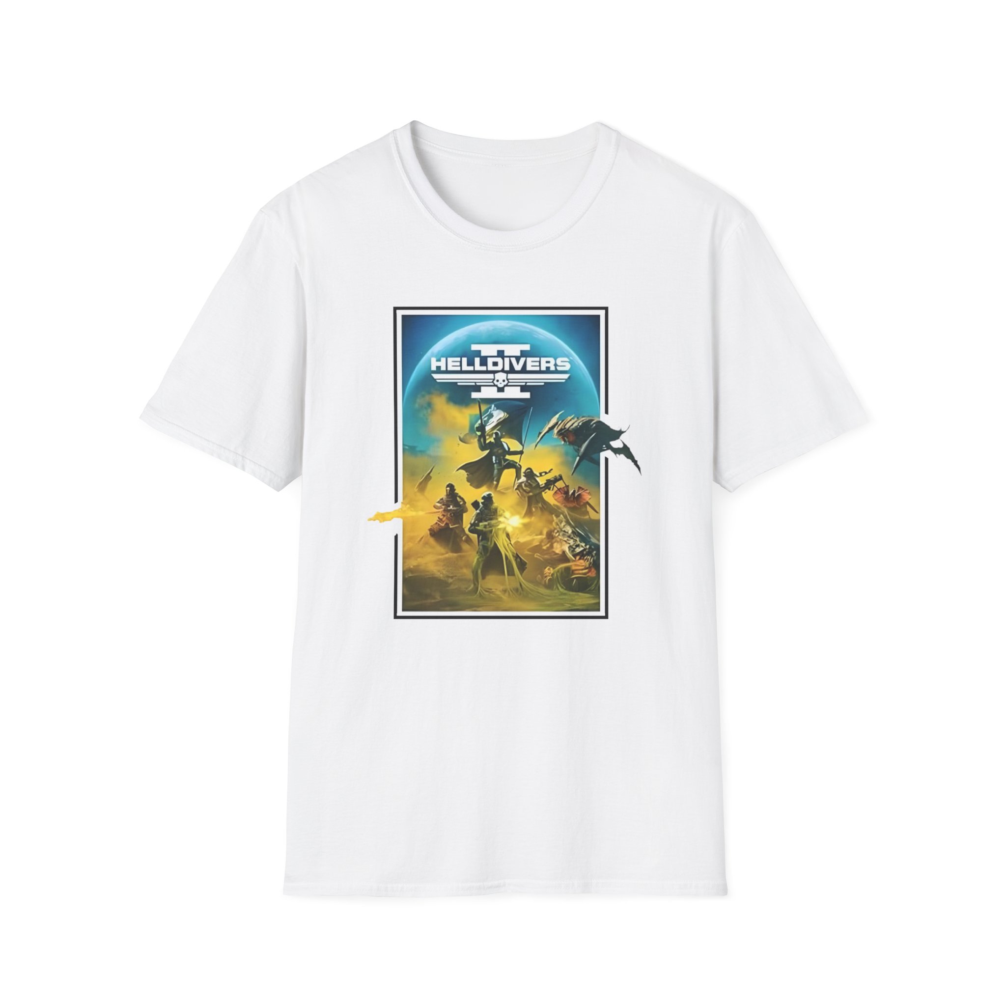 Helldivers Key Art Unisex Softstyle T-Shirt