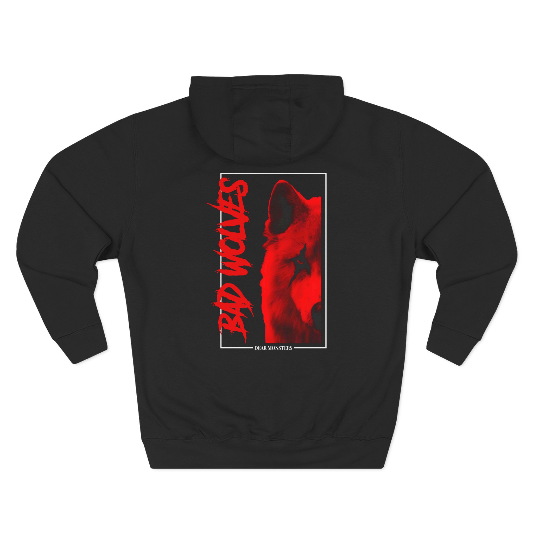 Bad Wolves Dear Monsters Album Three-Panel Fleece Hoodie