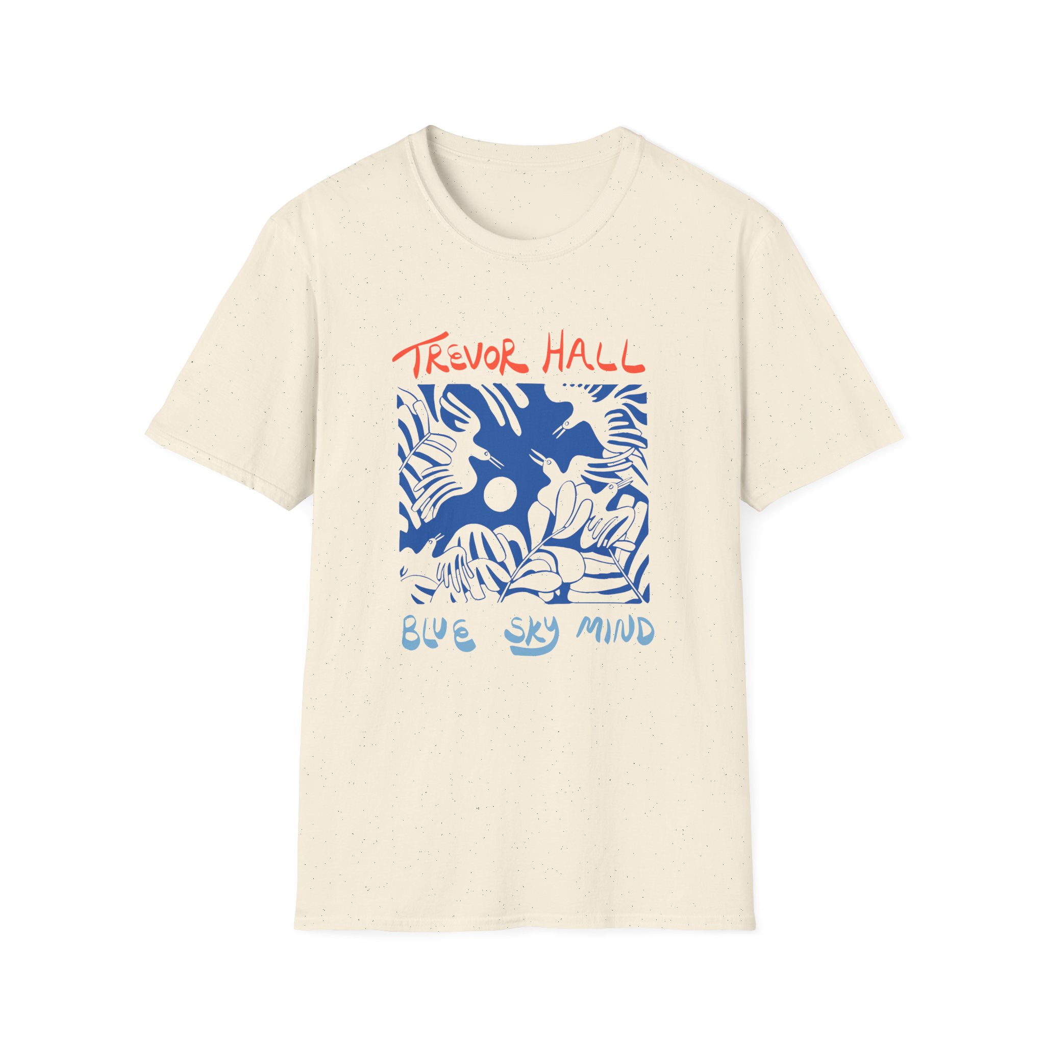 Trevor Hall Blue Sky Mind Birds Unisex Softstyle T-Shirt