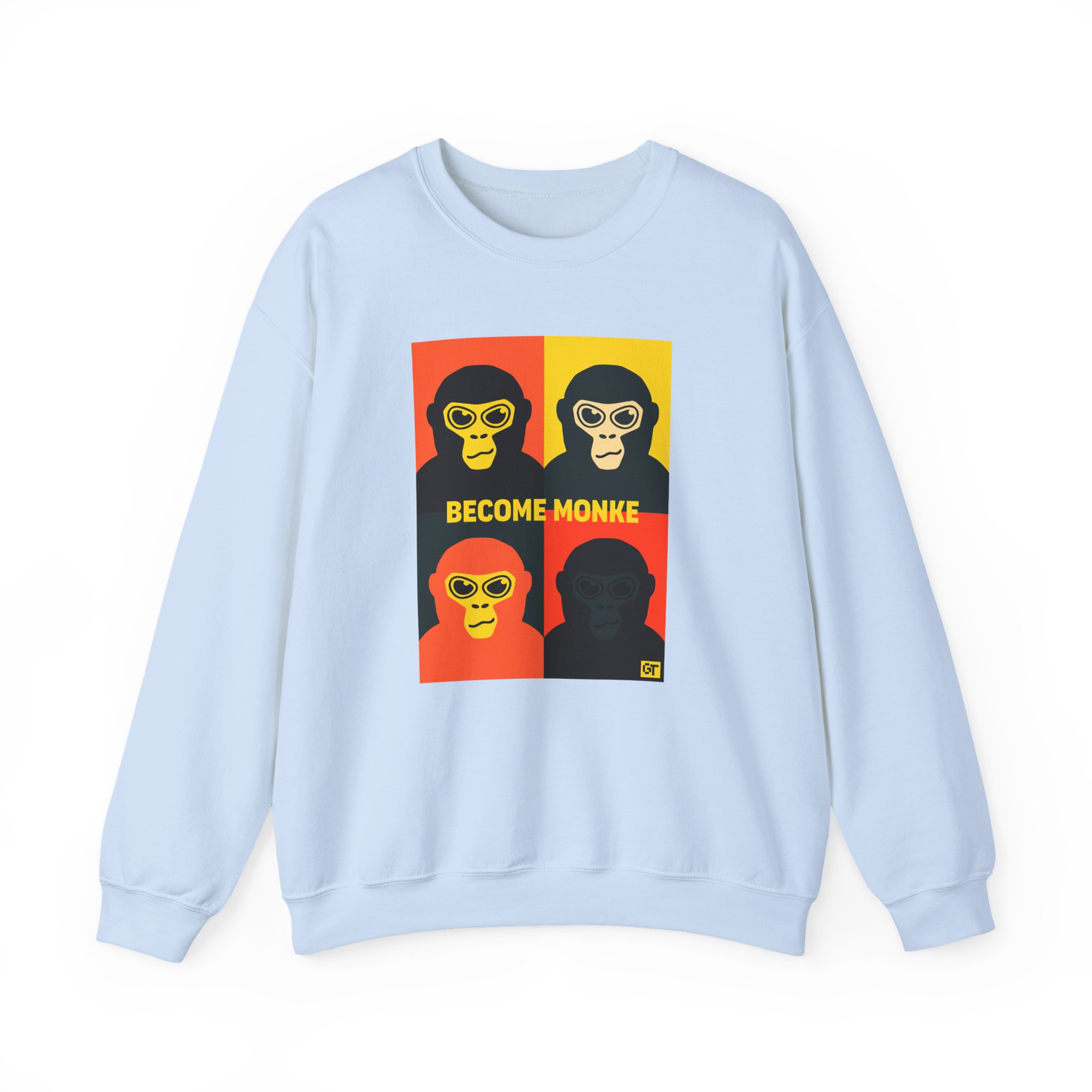 Gorilla Tag Become Monke Unisex Heavy Blendâ„¢ Crewneck Sweatshirt