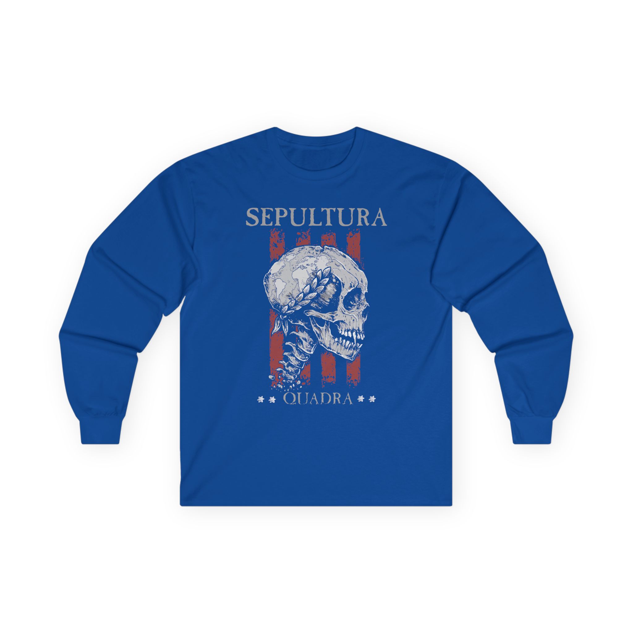Sepultura Quadra Skull Unisex Ultra Cotton Long Sleeve Tee