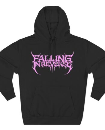 Falling in Reverse Popular Monster Text Three-Panel Fleece Hoodie