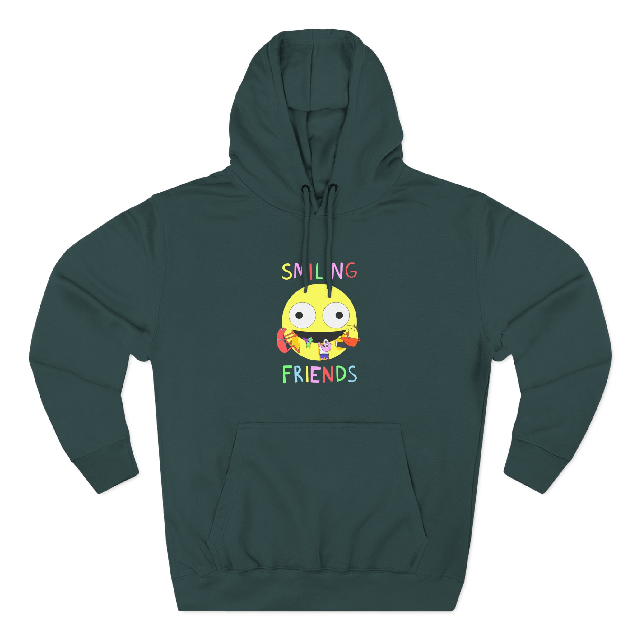 Smiling Friends Three-panel Fleece Hoodie