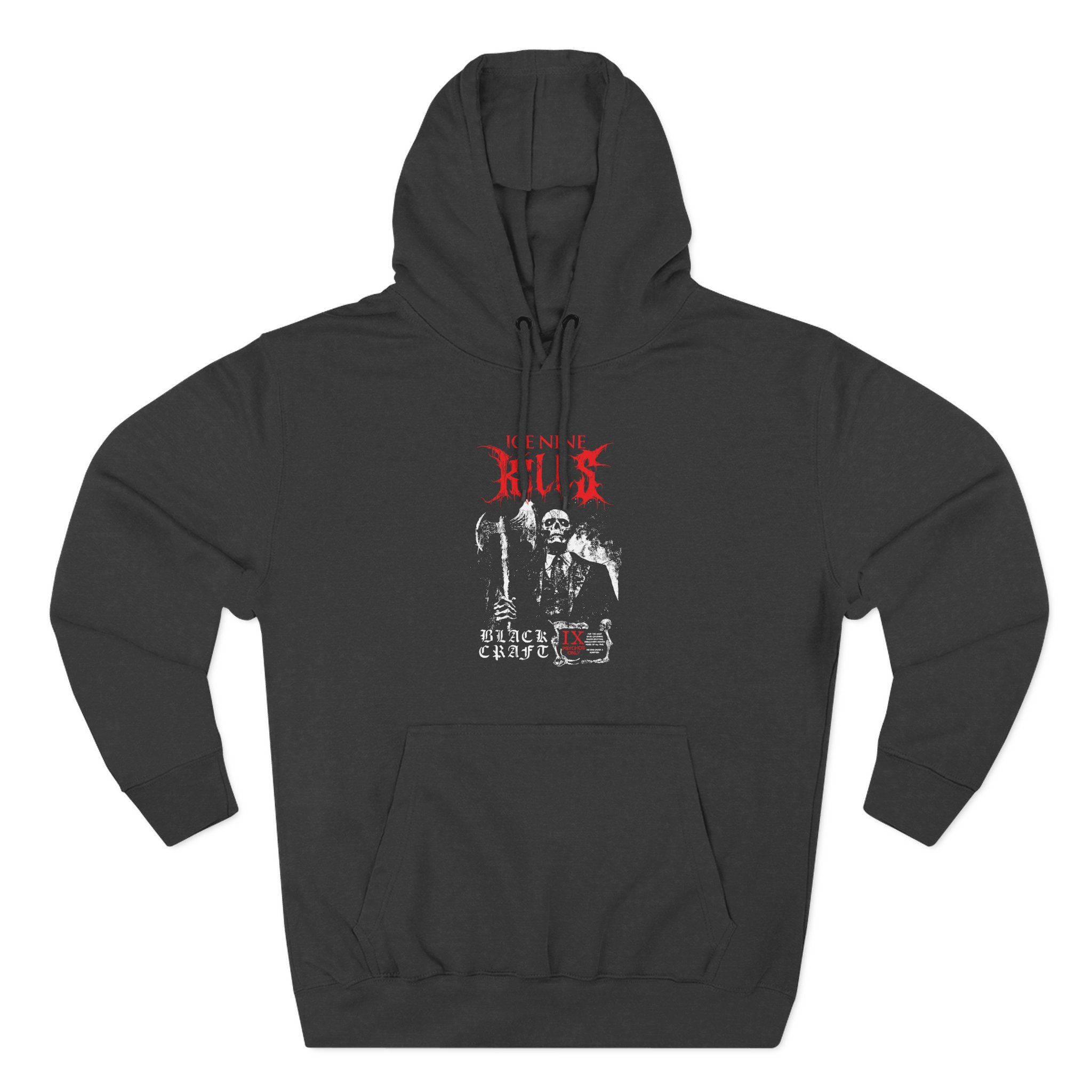 Ice Nine Kills Ink Skeleton Corpses Three-Panel Fleece Hoodie