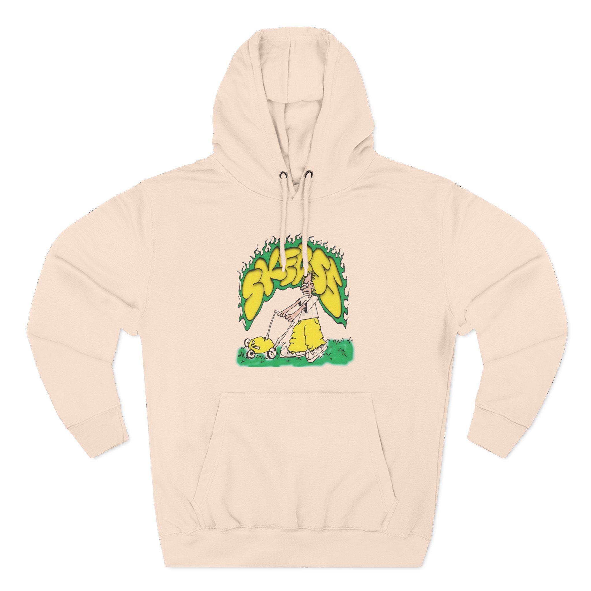 Skegss Lawn Mower Three-Panel Fleece Hoodie