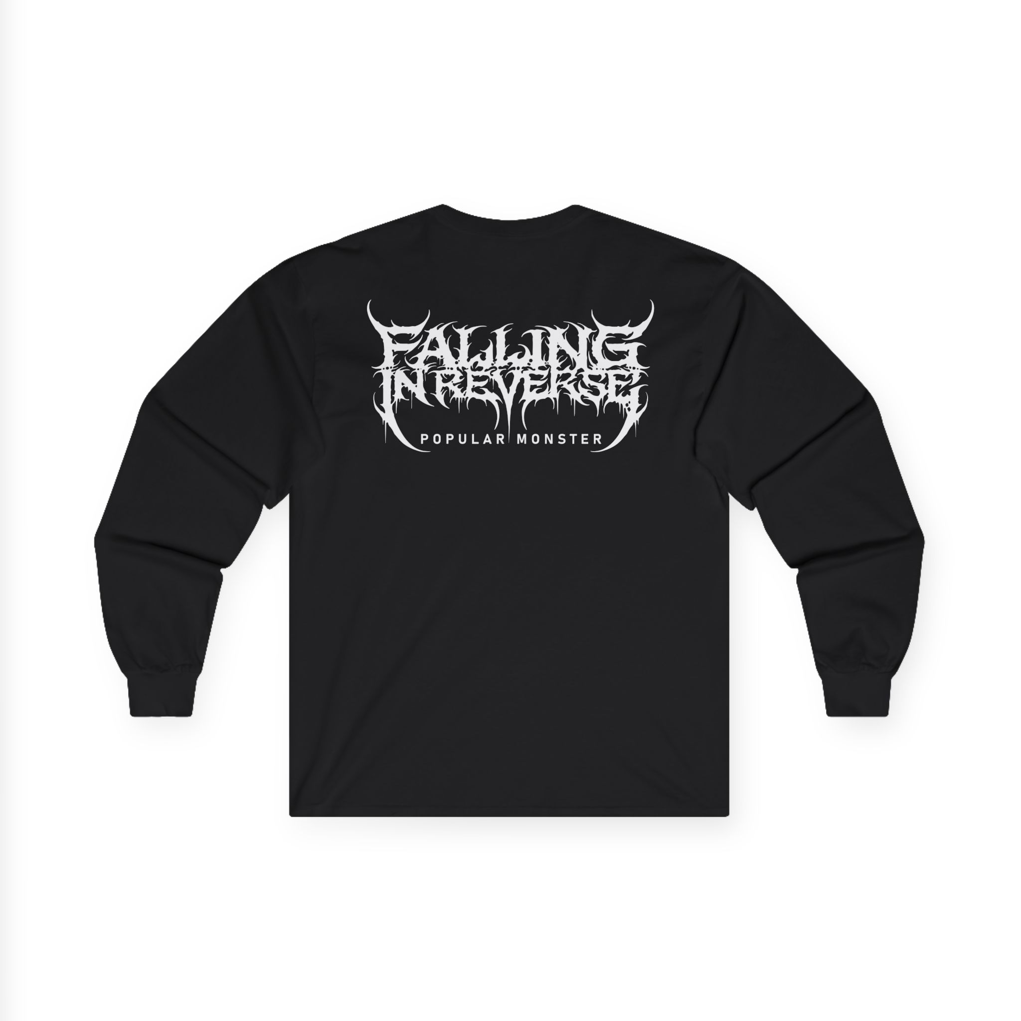 Falling in Reverse Popular Monster Cover and Back Logo Unisex Ultra Cotton Long Sleeve Tee