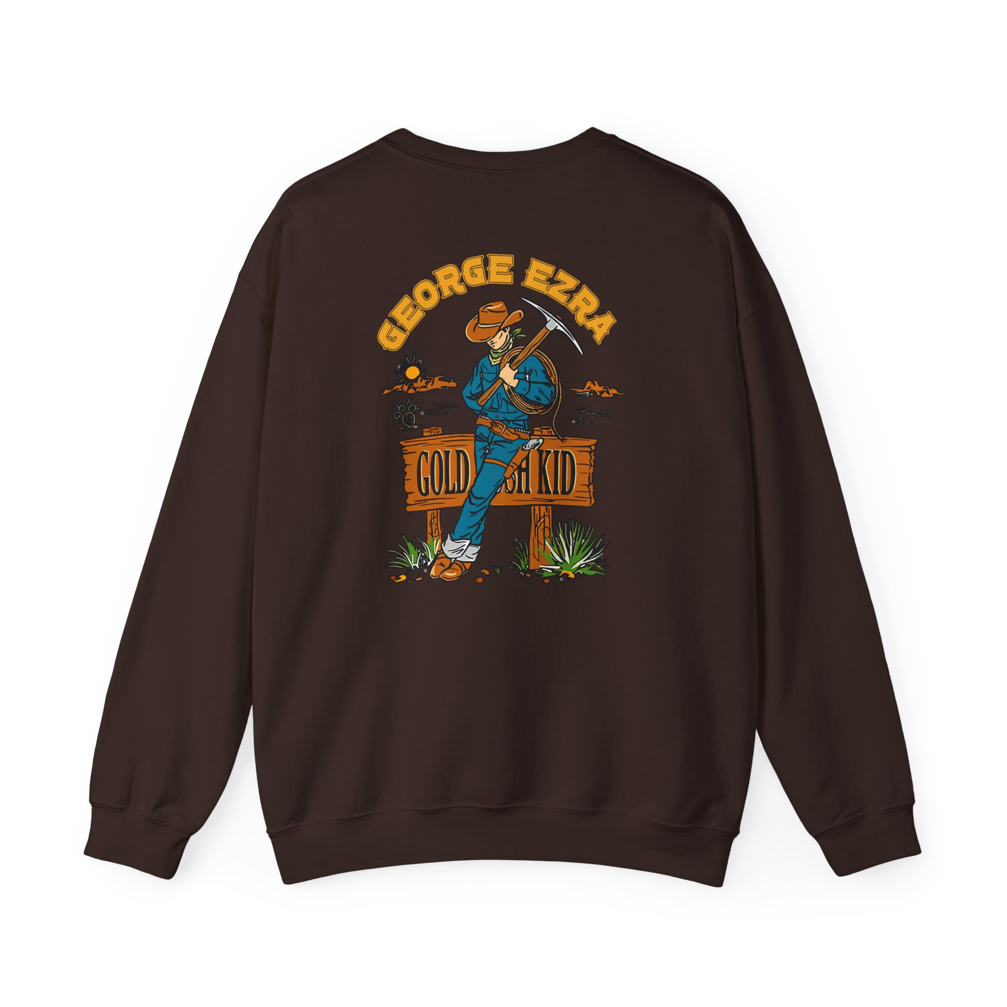 George Ezra Leaning Gold Rush Kid Unisex Heavy Blendâ„¢ Crewneck Sweatshirt