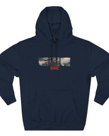 World of Tank Wot D-day Three-Panel Fleece Hoodie