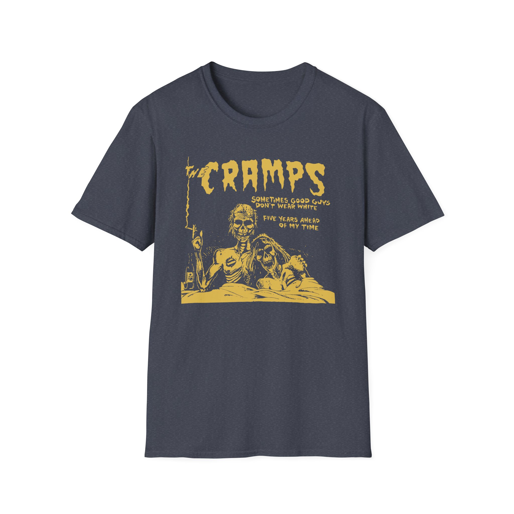 The Cramps Sometimes Good Guys Don’t Wear White Unisex Softstyle T-Shirt