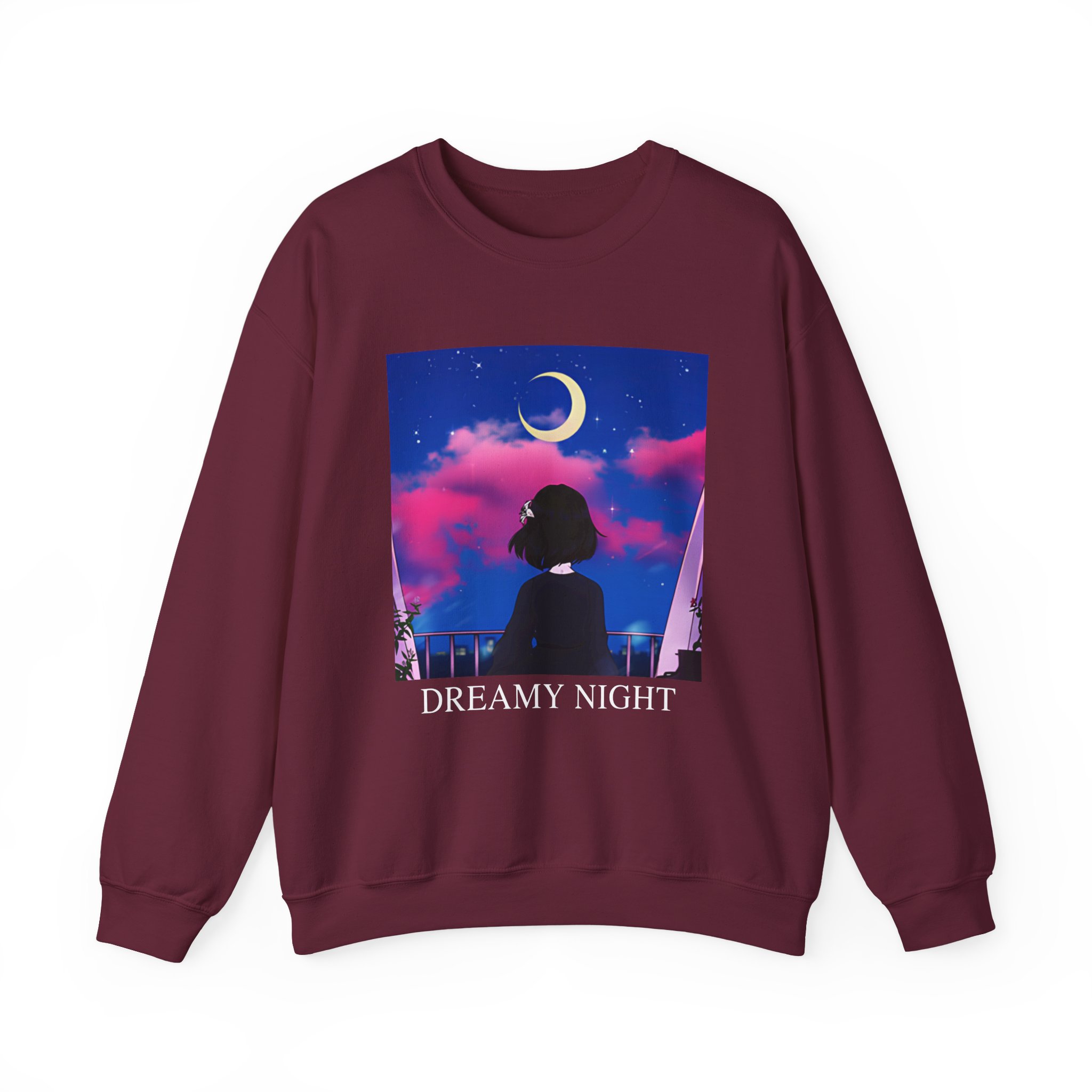 Lilypichu Dreamy Night Unisex Heavy Blendâ„¢ Crewneck Sweatshirt