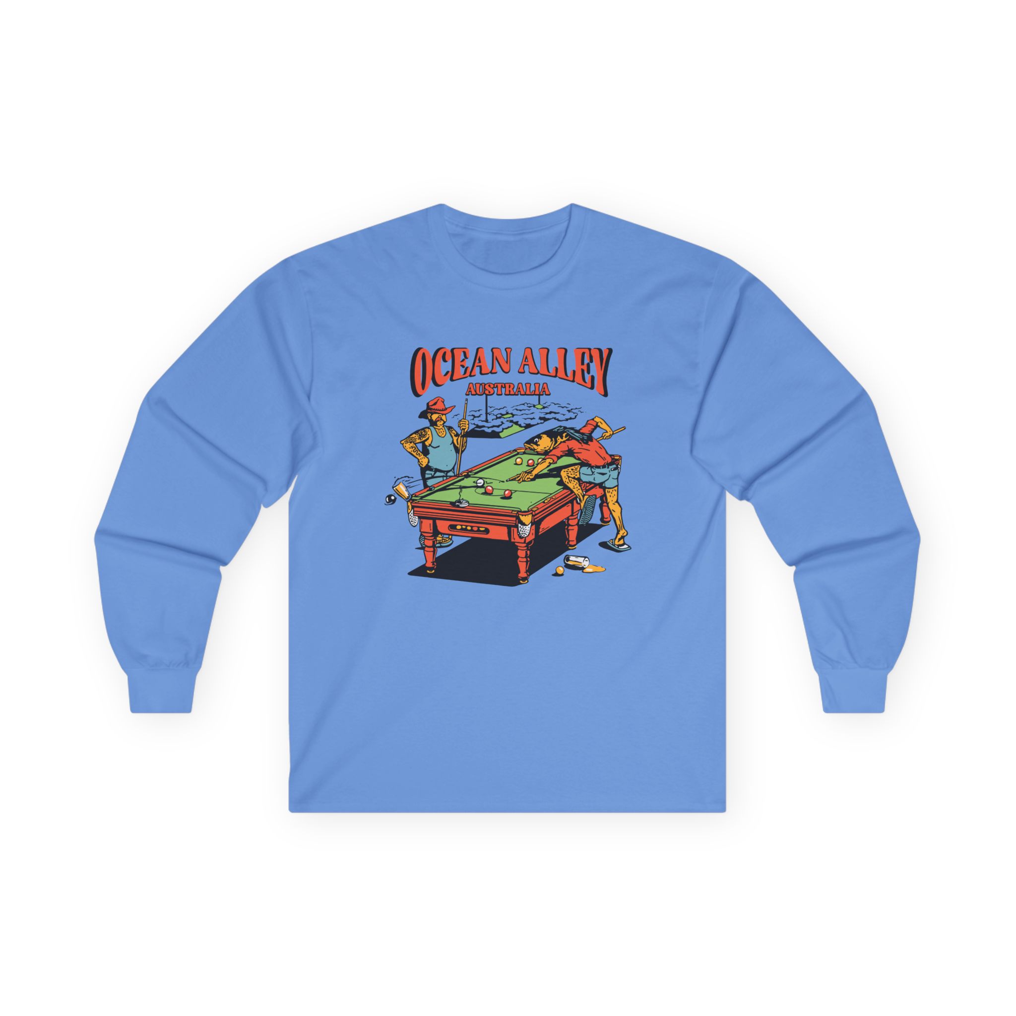 Ocean Alley Pool Table Unisex Ultra Cotton Long Sleeve Tee