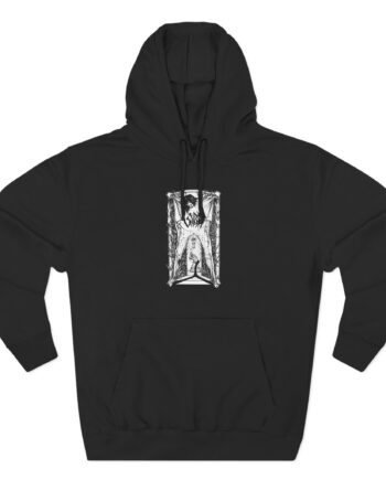 Sigh Cost B&w Three-Panel Fleece Hoodie