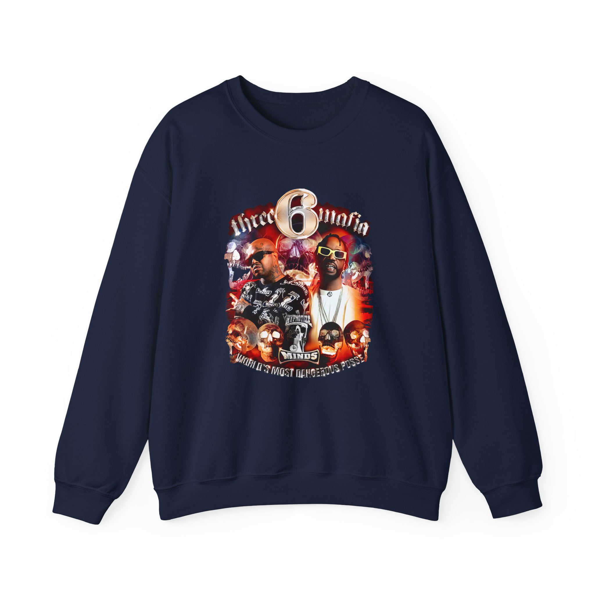Three 6 Mafia Side 2 Side Unisex Heavy Blendâ„¢ Crewneck Sweatshirt