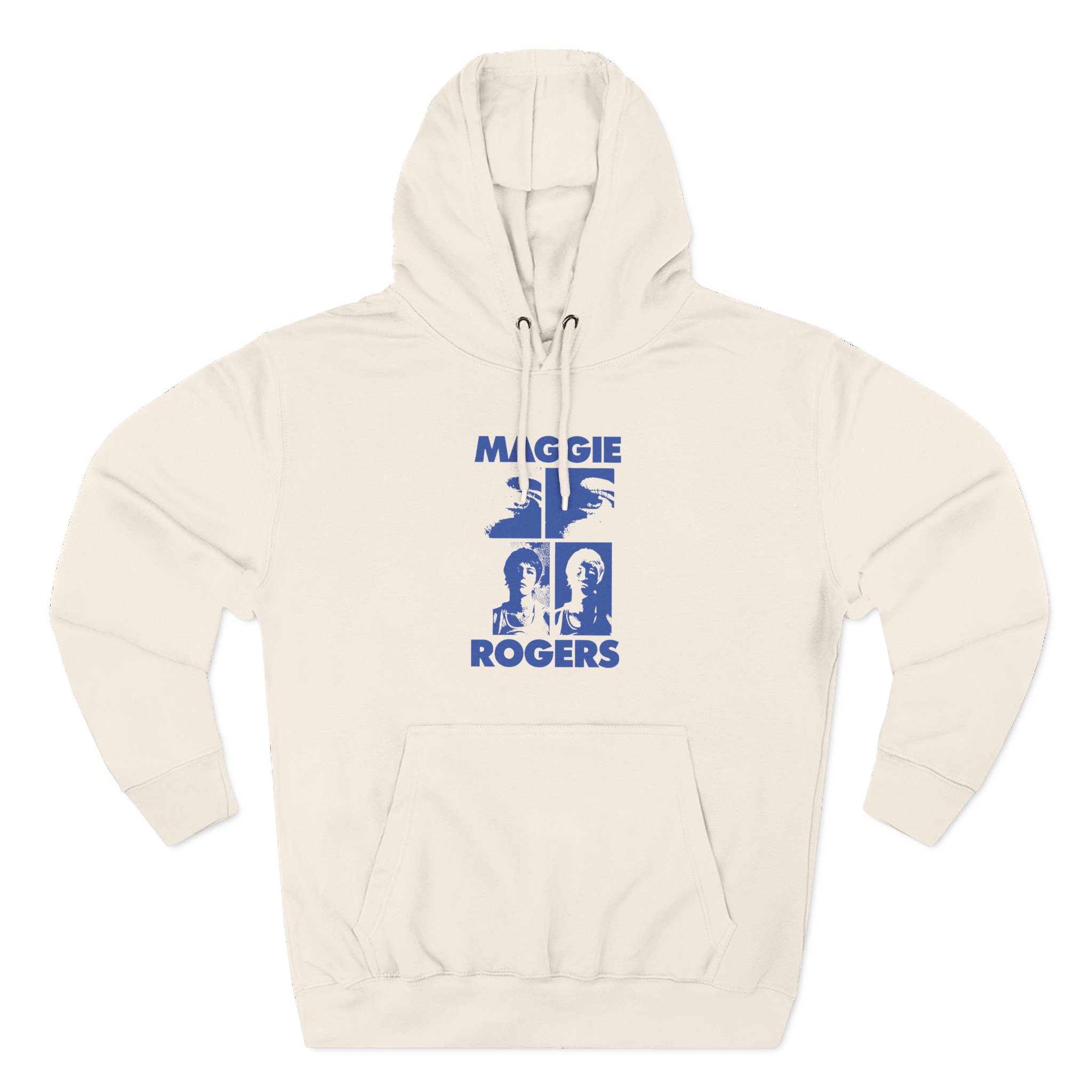 Maggie Rogers Mustard Grid Three-Panel Fleece Hoodie