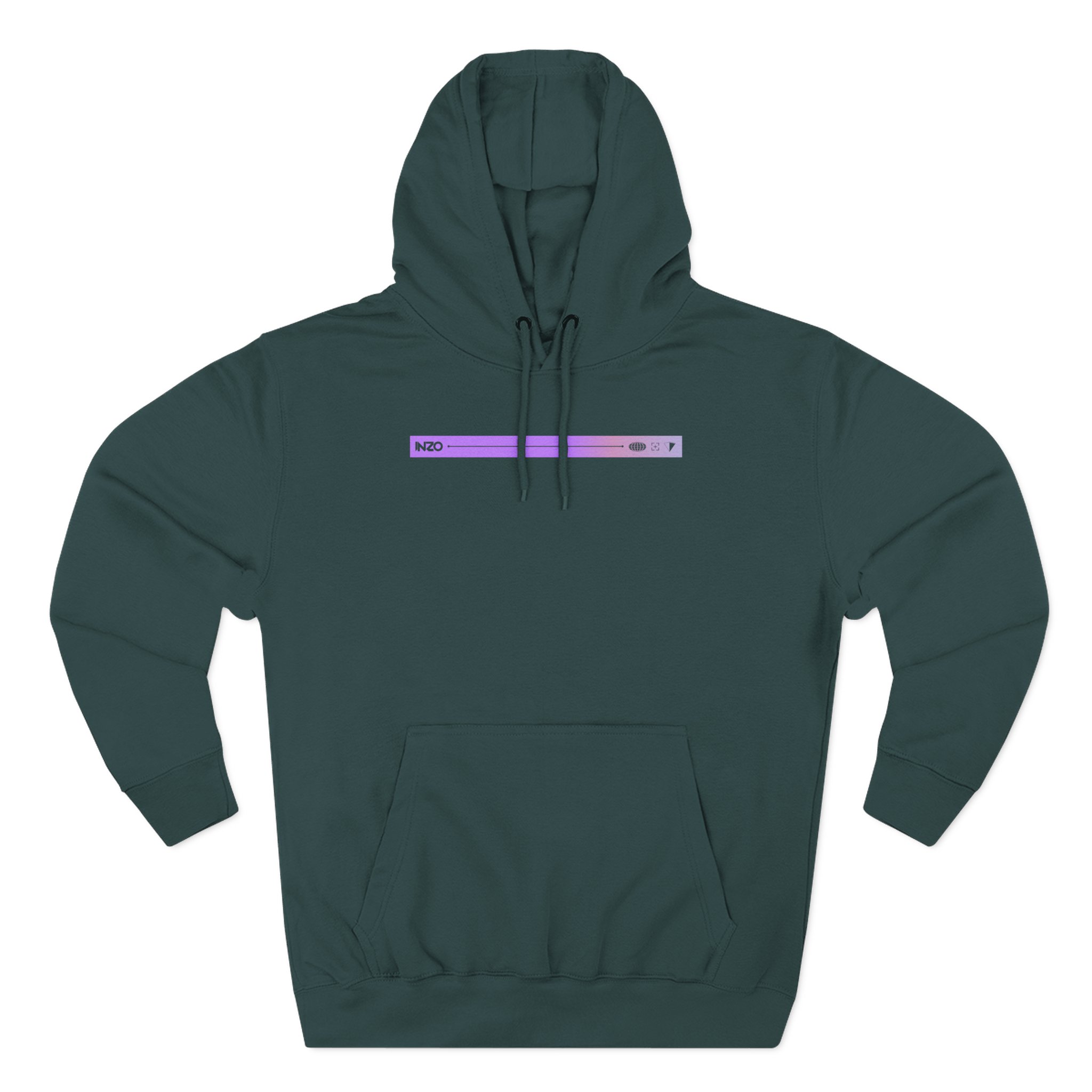Inzo Three-Panel Fleece Hoodie
