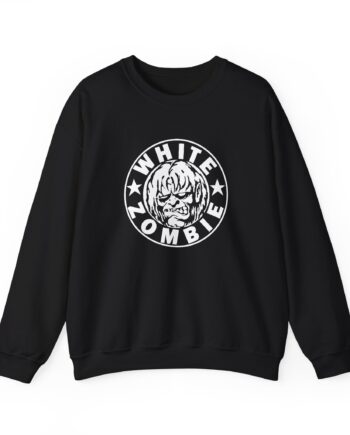 White Zombie Circle Logo Unisex Heavy Blend™ Crewneck Sweatshirt