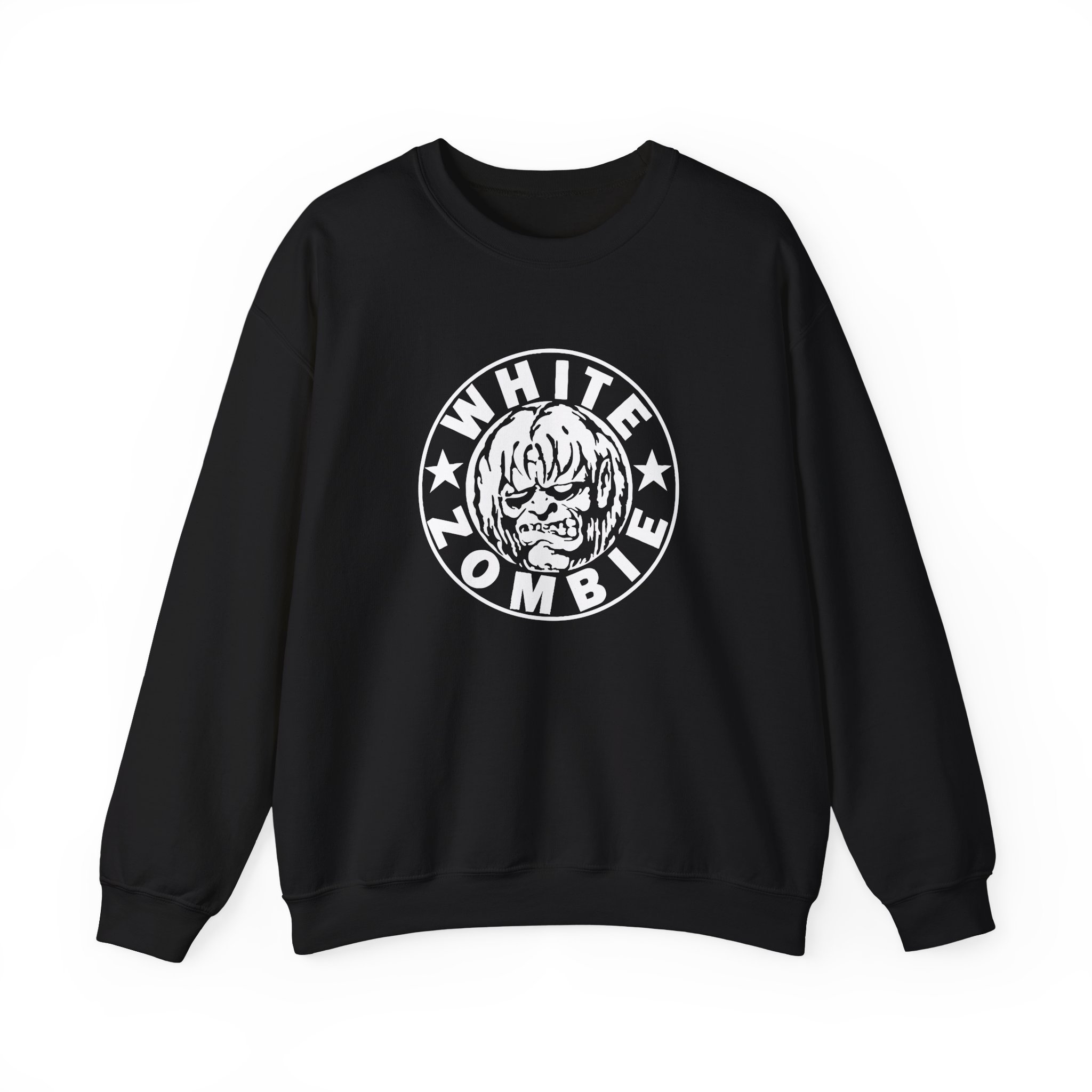 White Zombie Circle Logo Unisex Heavy Blendâ„¢ Crewneck Sweatshirt