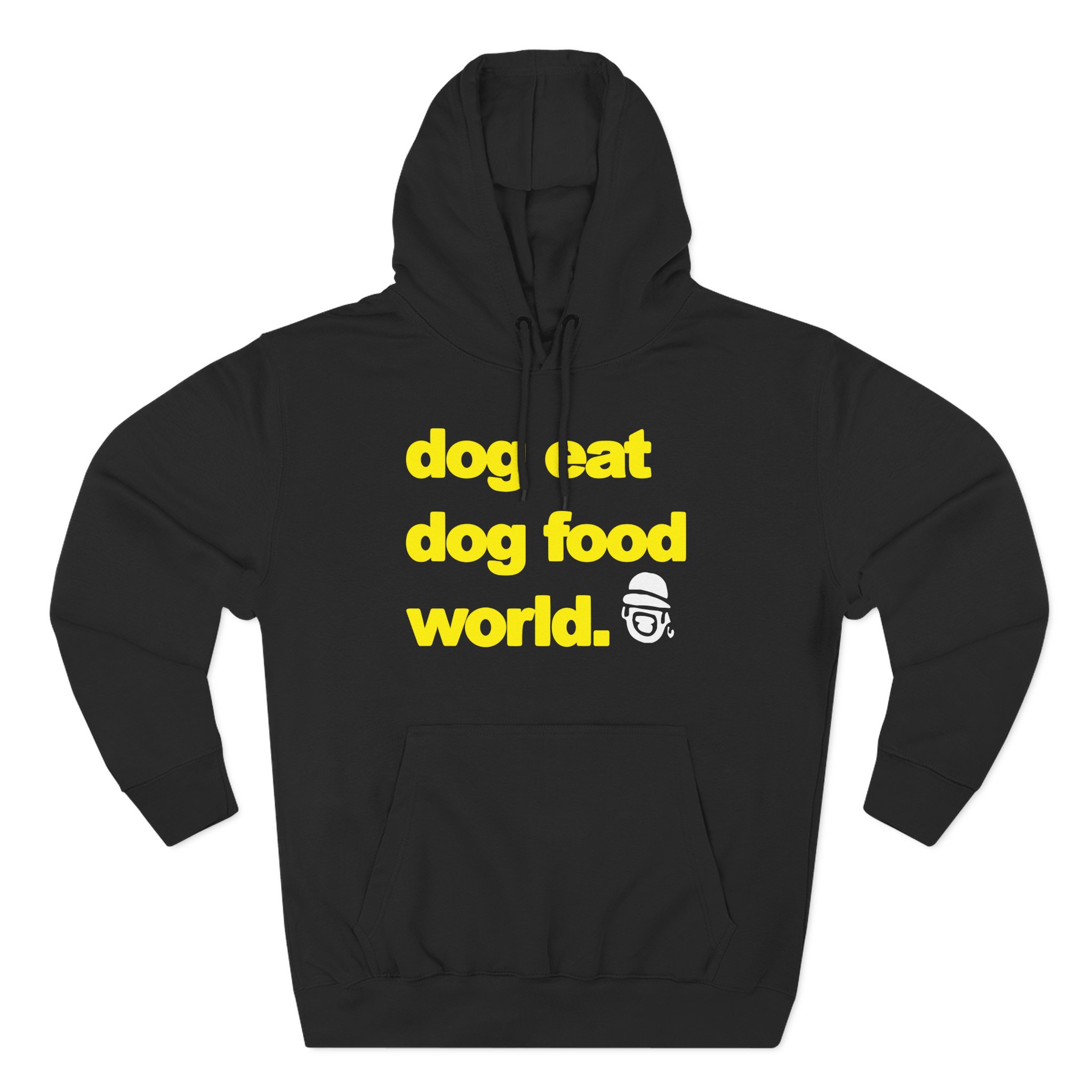 Dog Eat Dog Food World Three-Panel Fleece Hoodie