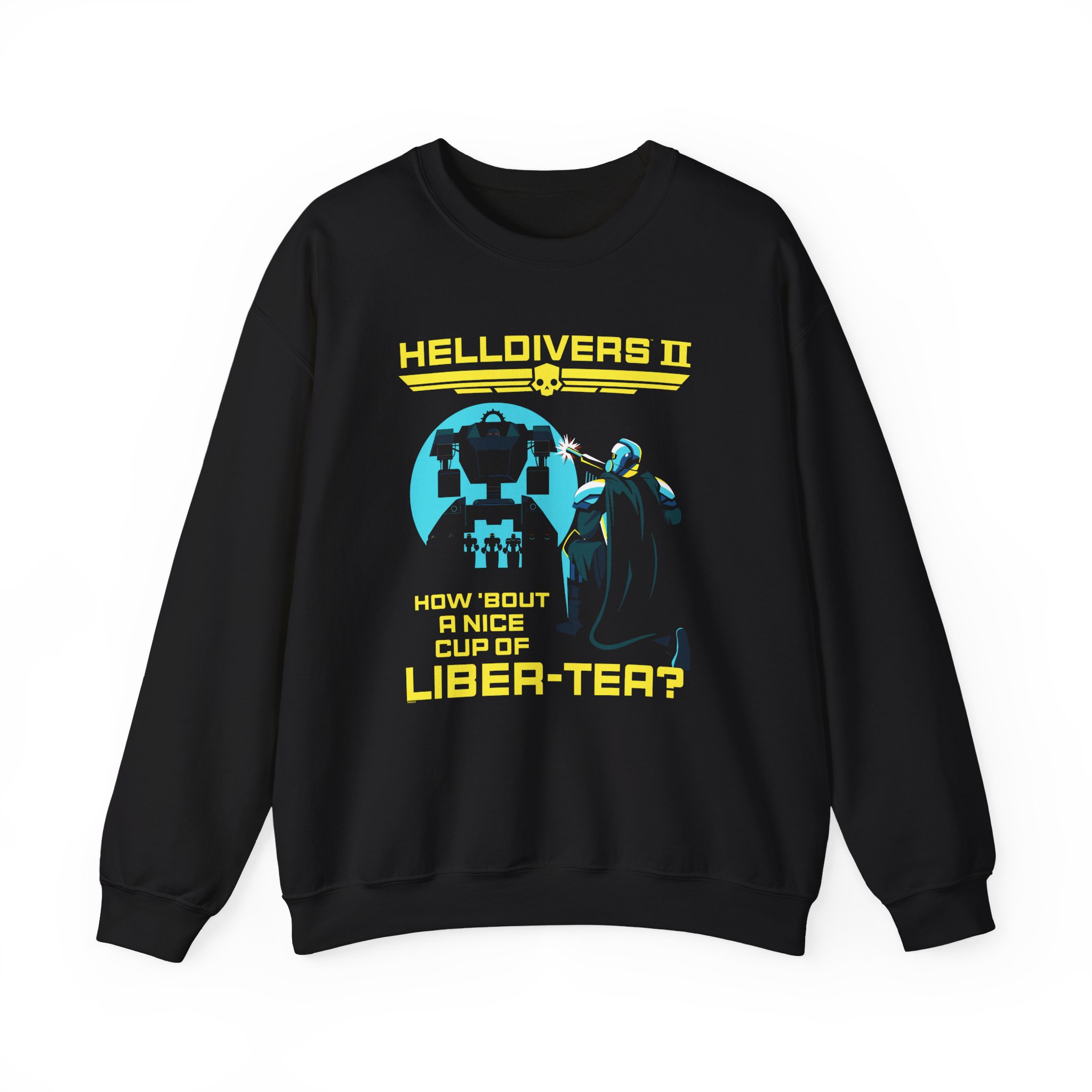 Helldivers Cup of Liber-tea Unisex Heavy Blendâ„¢ Crewneck Sweatshirt