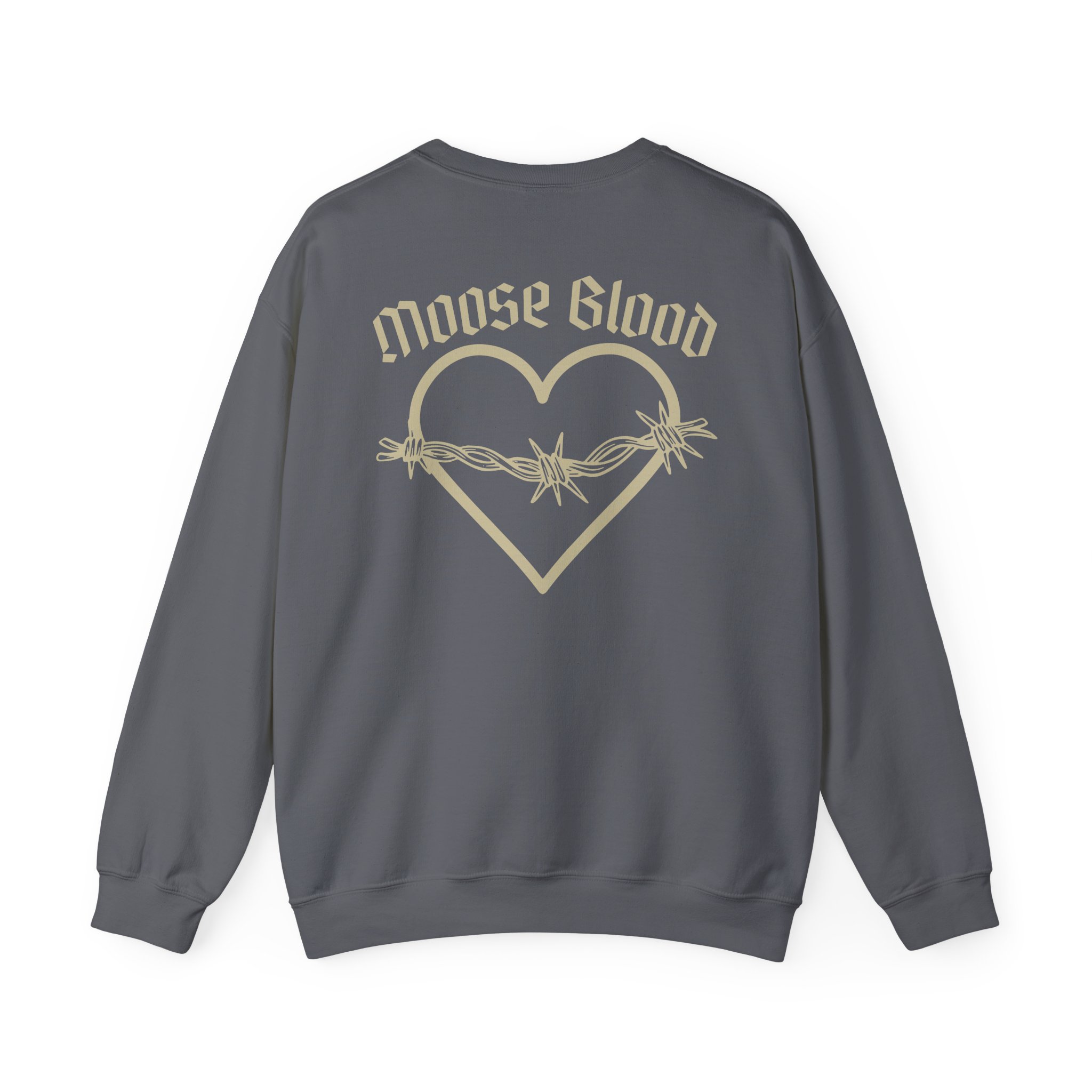 Moose Blood Barbed Wire Heart Unisex Heavy Blendâ„¢ Crewneck Sweatshirt