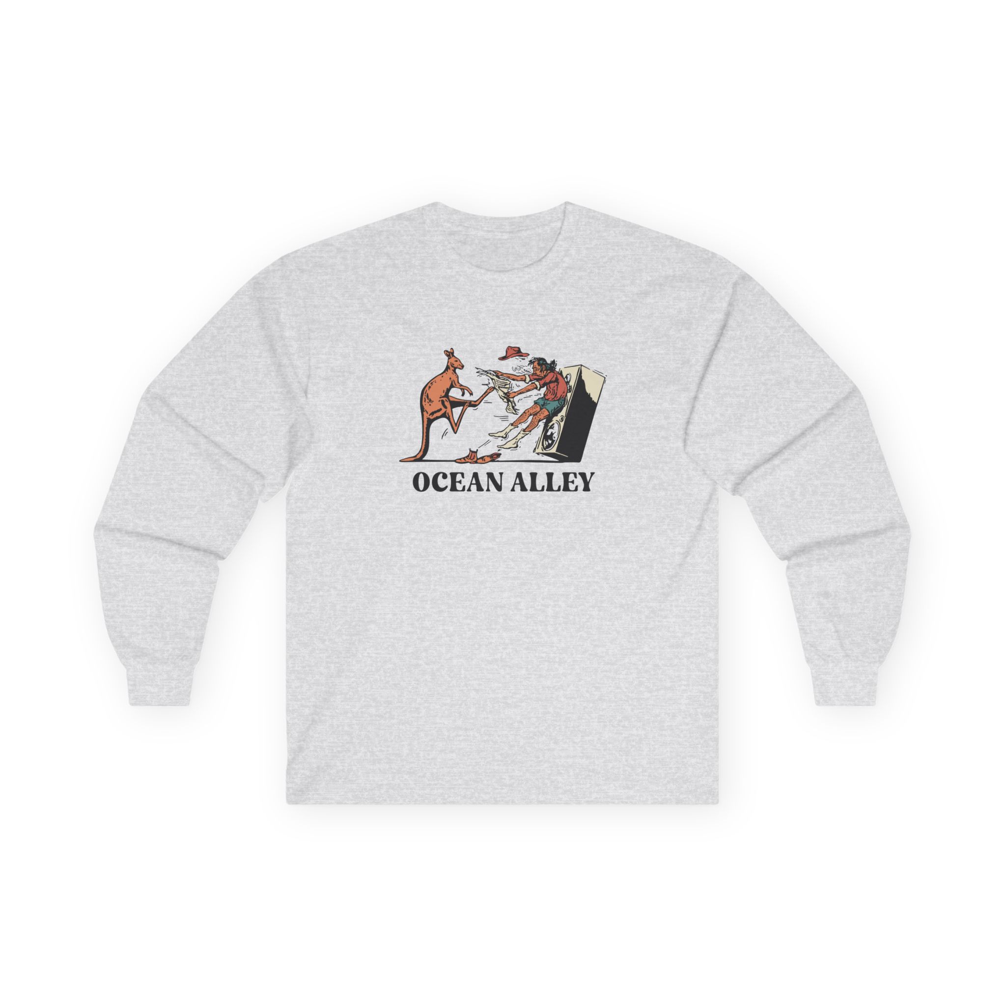 Ocean Alley Kanga Kick Unisex Ultra Cotton Long Sleeve Tee