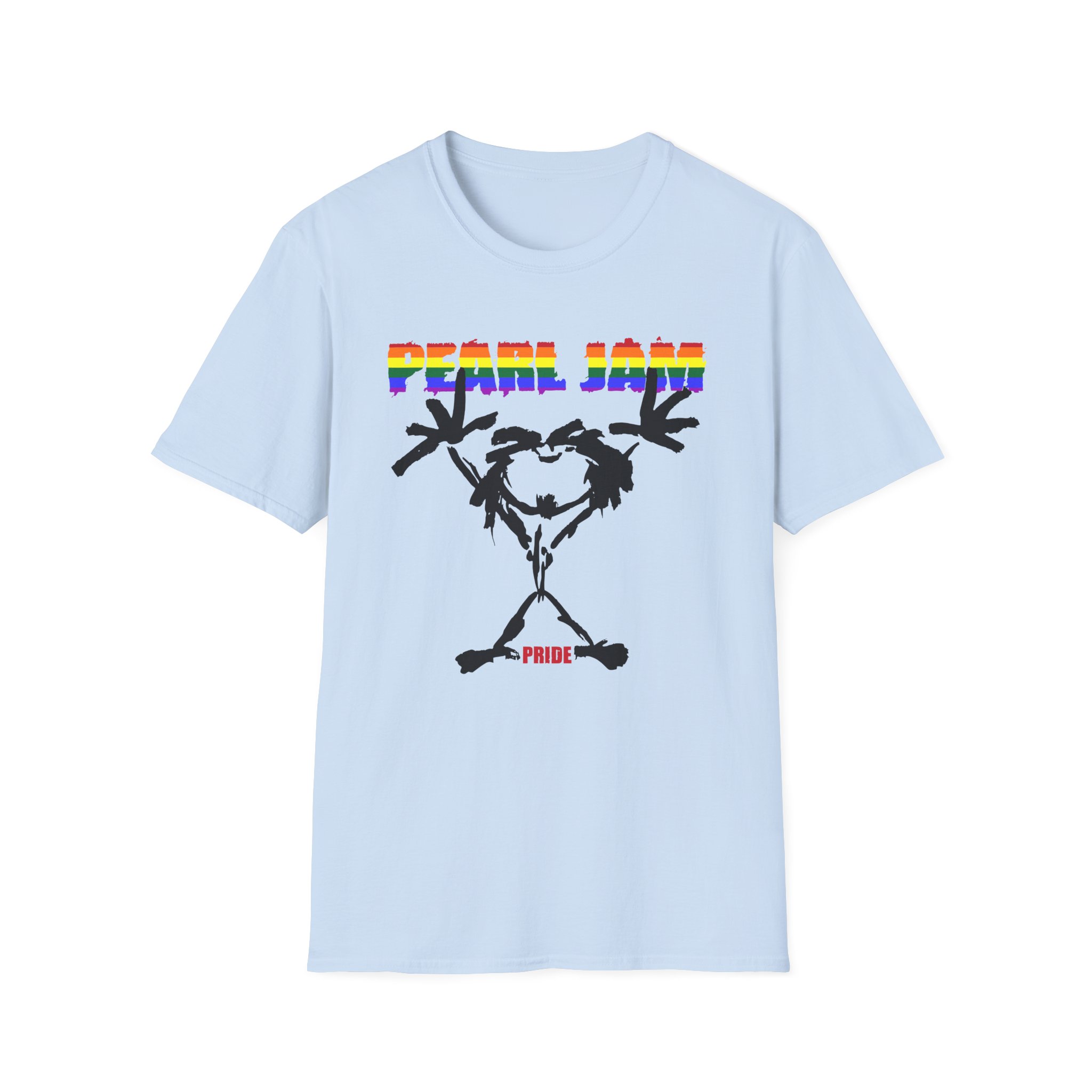 Pearl Jam Pride Stickman Unisex Softstyle T-Shirt