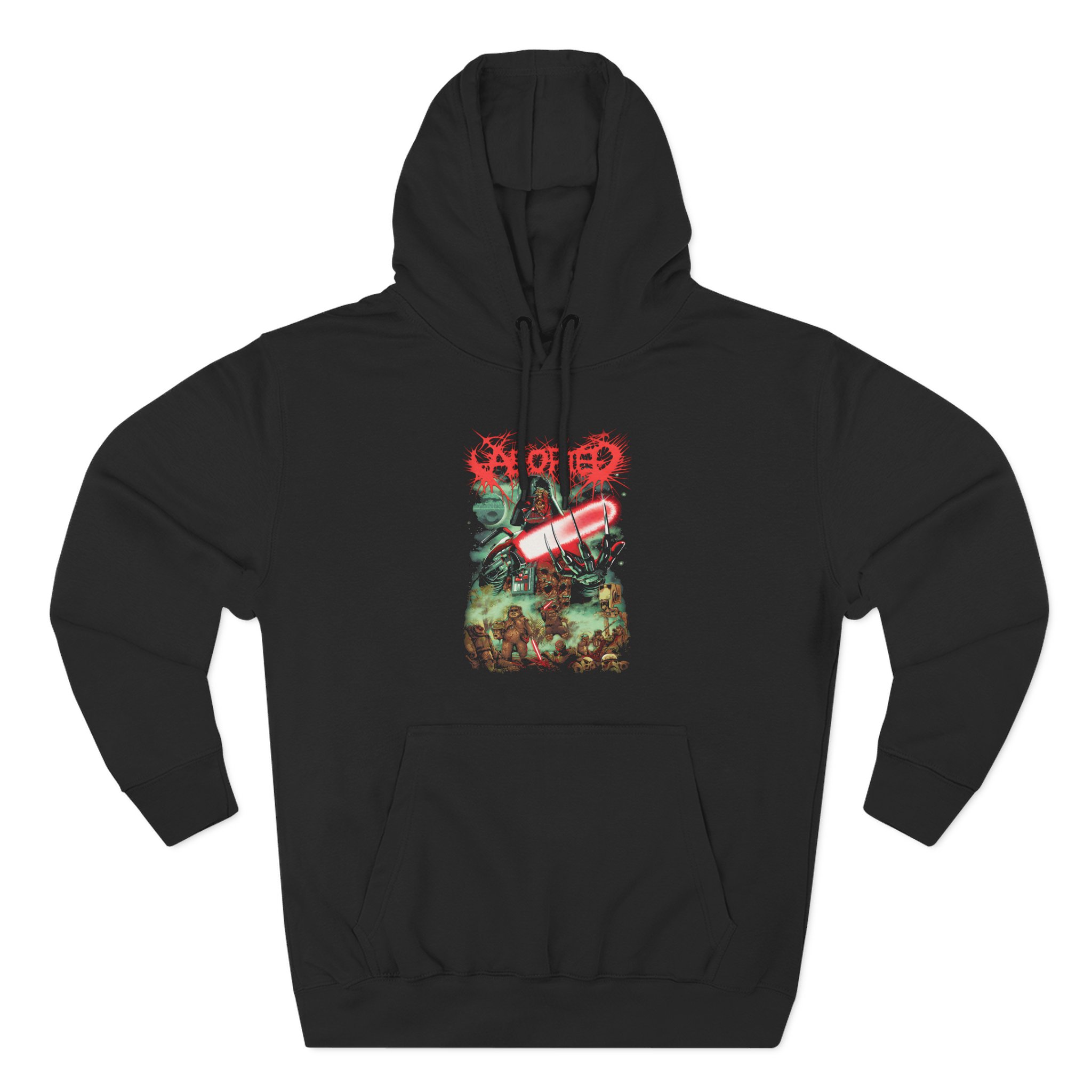 Aborted Caravan of Gore Three-Panel Fleece Hoodie