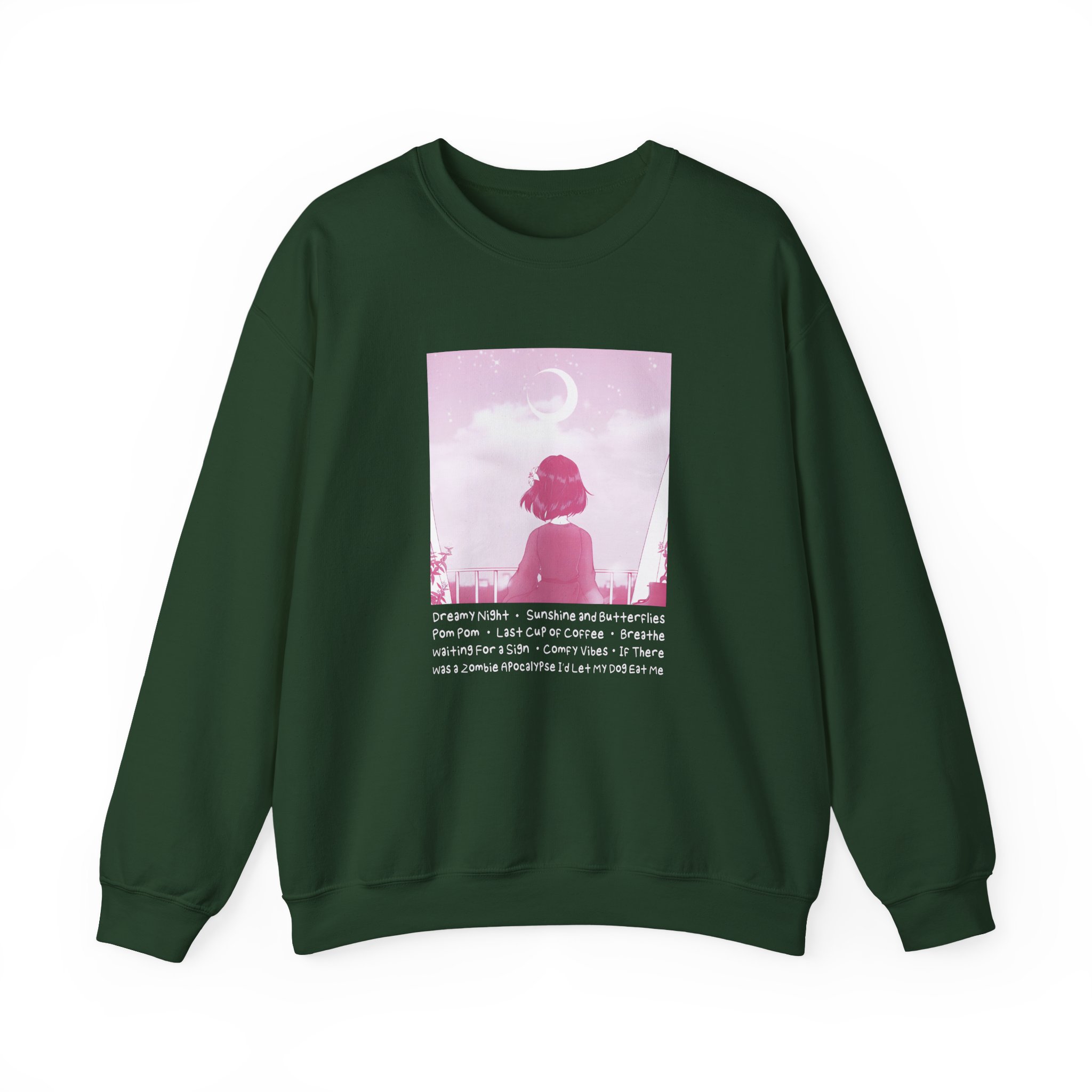 Lilypichu Dreamy Night Unisex Heavy Blendâ„¢ Crewneck Sweatshirt