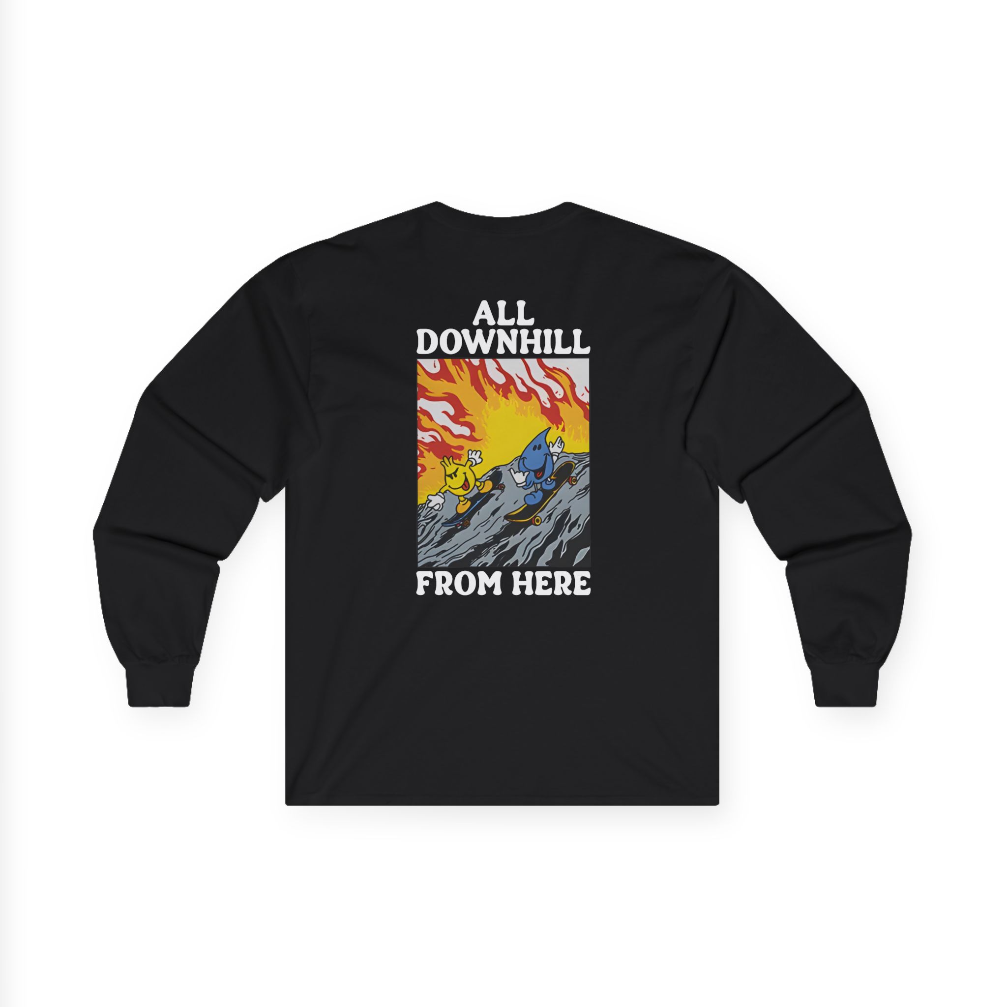 New Found Glory It’s All Downhill From Here Flame Unisex Ultra Cotton Long Sleeve Tee