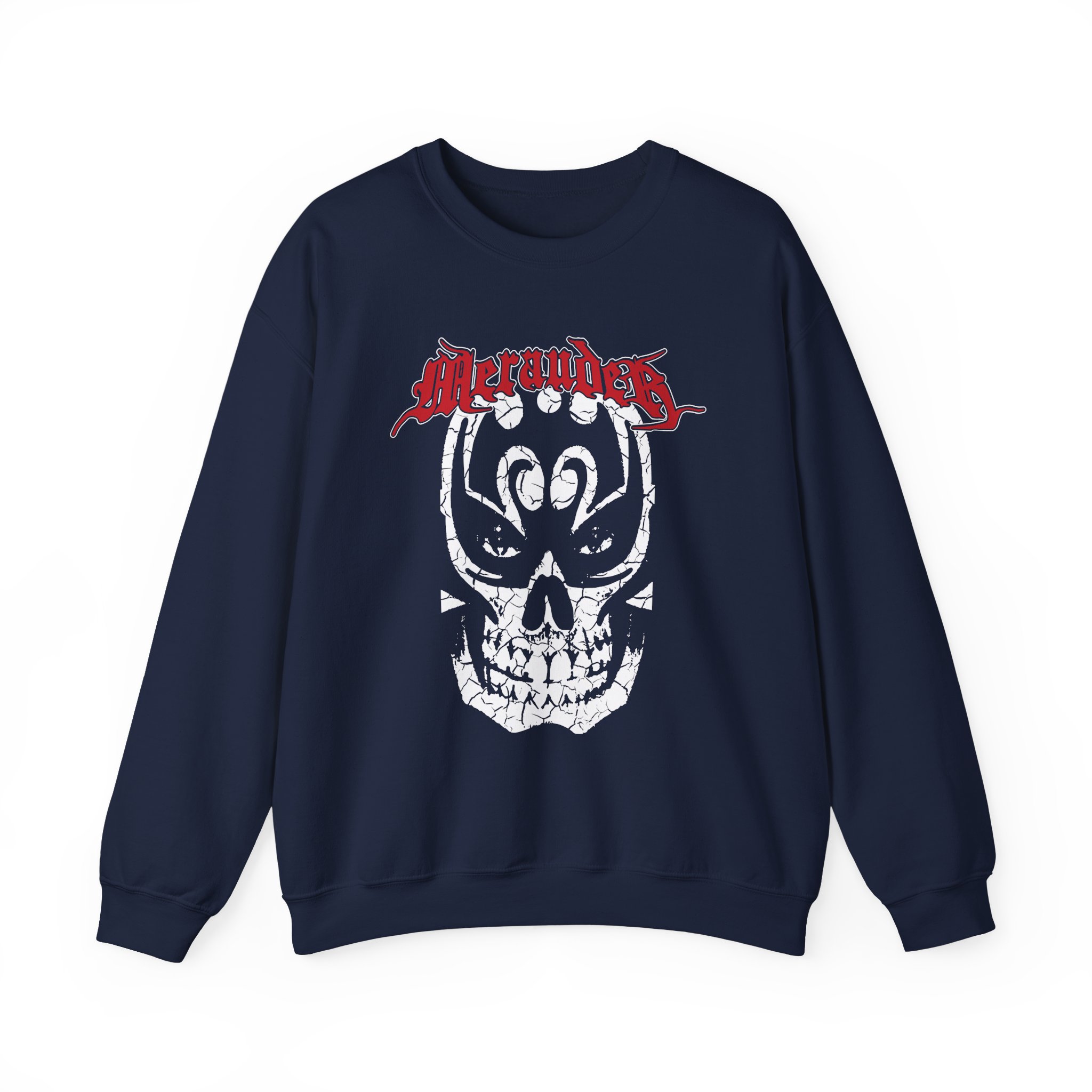 Merauder Cracked Skull Unisex Heavy Blendâ„¢ Crewneck Sweatshirt