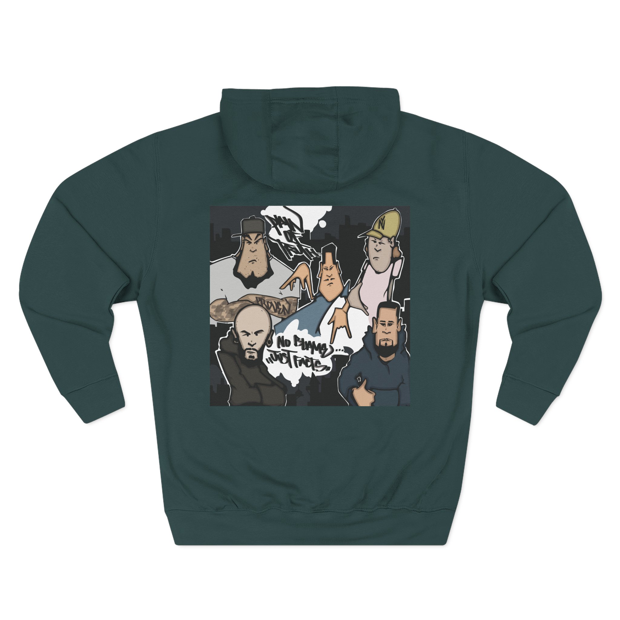 Pain of Truth No Blame...just Facts Three-Panel Fleece Hoodie