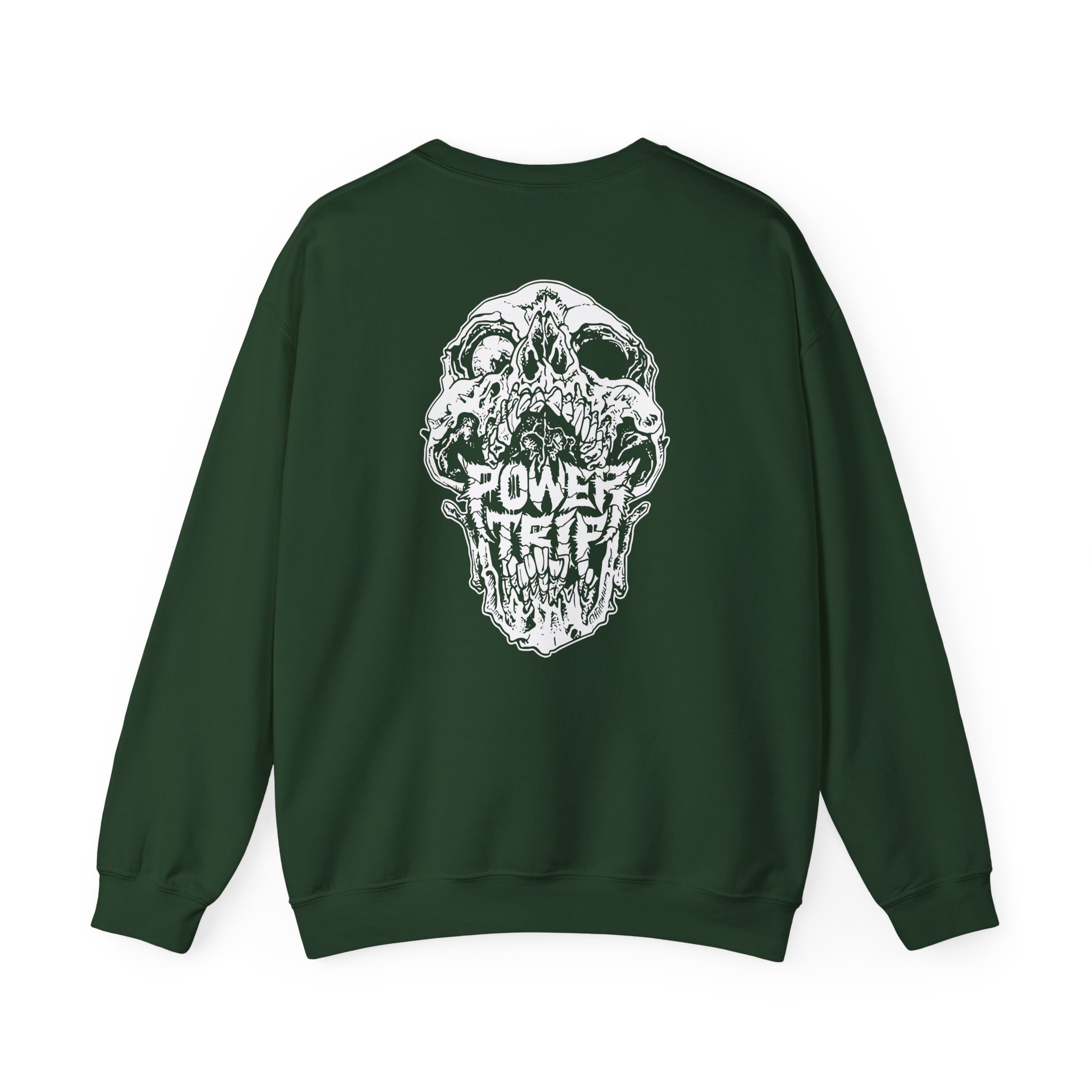 Power Trip Skull Unisex Heavy Blendâ„¢ Crewneck Sweatshirt