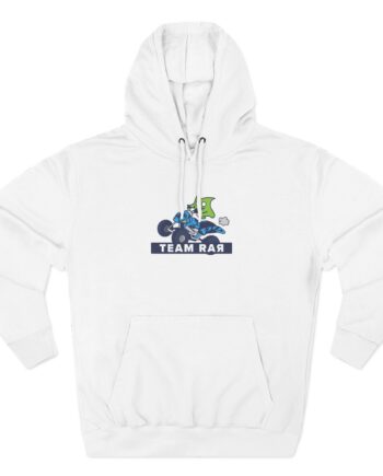 Team Rar Monster Atv Three-Panel Fleece Hoodie