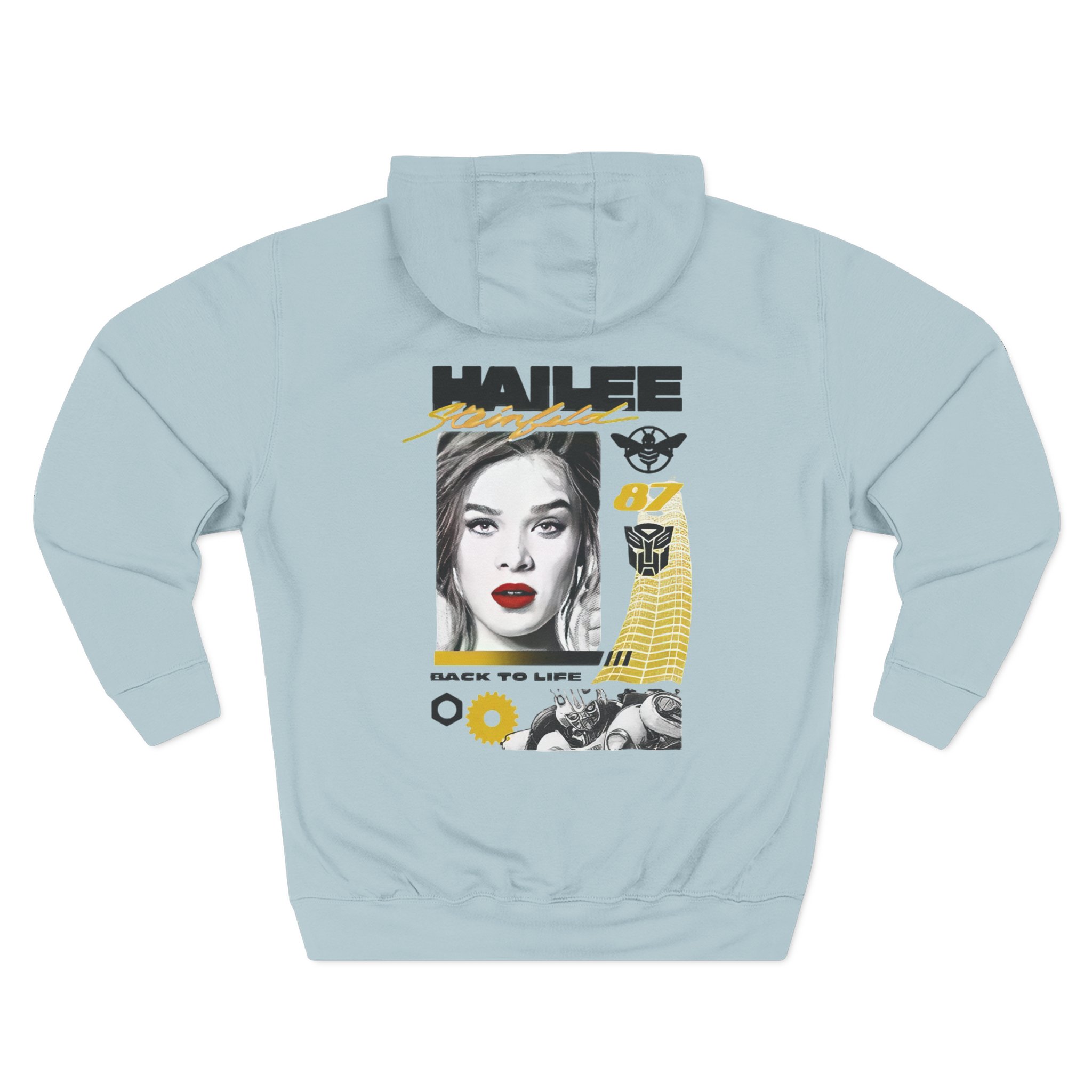 Hailee Steinfeld Bumblebee Moto Three-Panel Fleece Hoodie