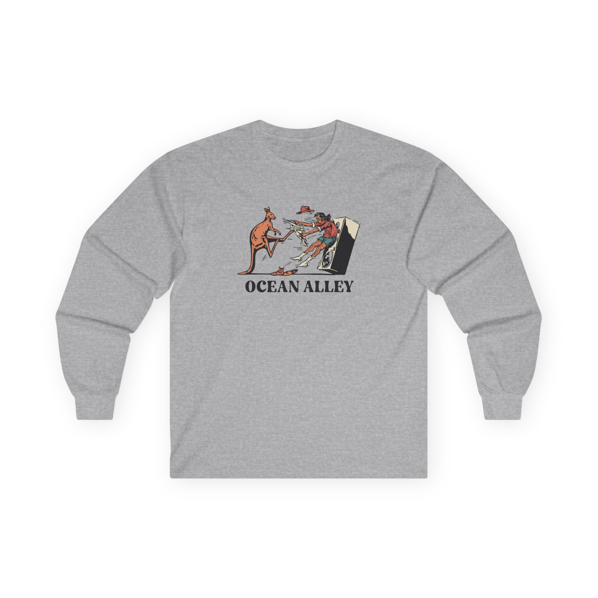 Ocean Alley Kanga Kick Unisex Ultra Cotton Long Sleeve Tee